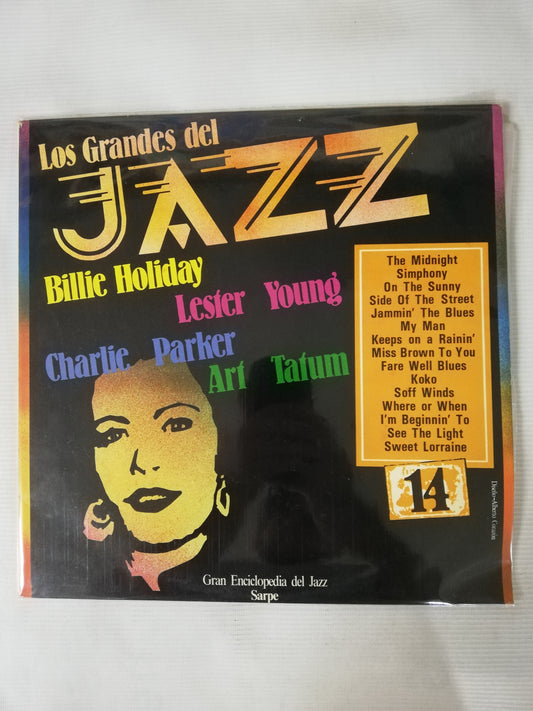 LP BILLIE HOLIDAY / LESTER YOUNG / CHARLIE PARKER / ART TATUM - LOS GRANDES DEL JAZZ VOL. 14