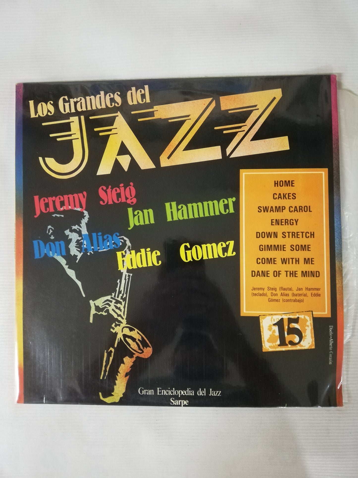 LP JEREMY STEIG / JAN HAMMER / DON ALIAS / EDDIE GOMEZ - LOS GRANDES DEL JAZZ VOL. 15