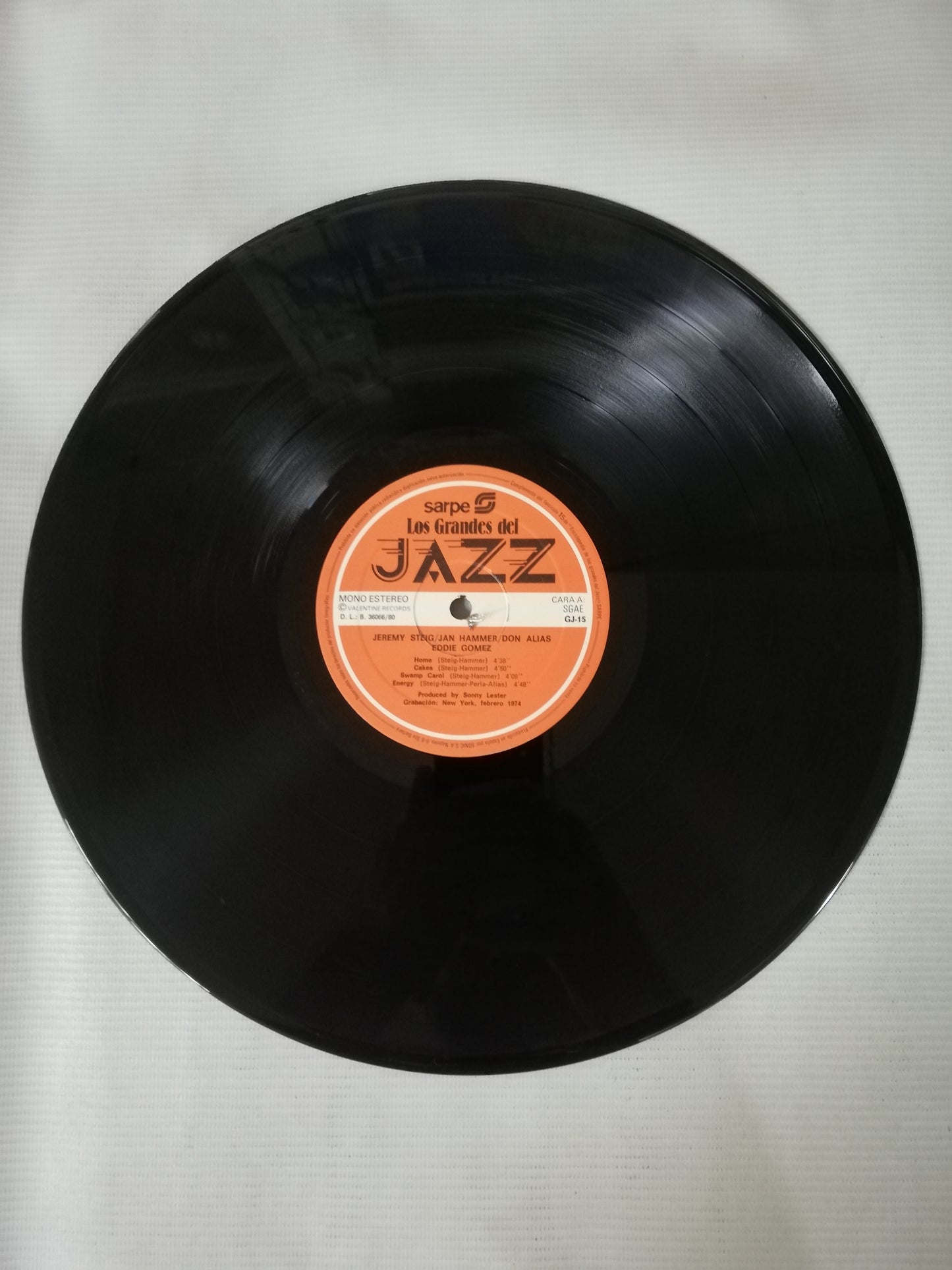 LP JEREMY STEIG / JAN HAMMER / DON ALIAS / EDDIE GOMEZ - LOS GRANDES DEL JAZZ VOL. 15