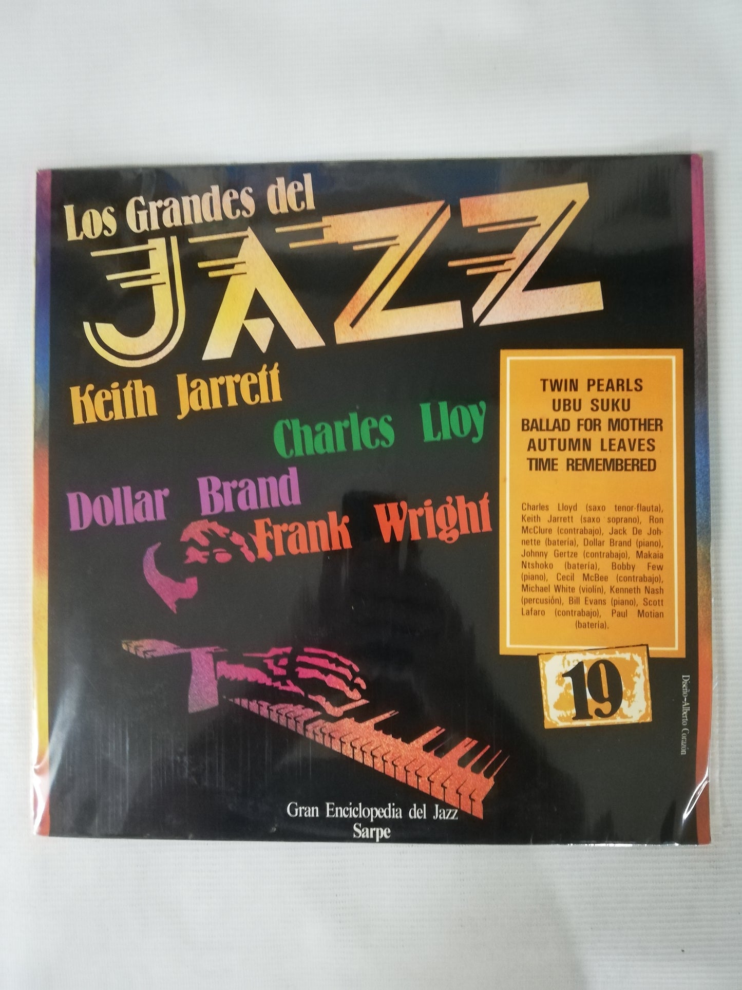 LP KEITH JARRETT / CHARLIE LLOY / DOLLAR BRAND / FRANK WRIGHT - LOS GRANDES DEL JAZZ VOL. 19