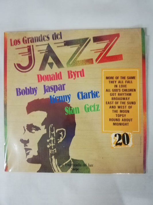 LP DONALD BYRD / BOBBY JASPAR / KENNY CLARKE / STAN GETZ - LOS GRANDES DEL JAZZ VOL. 20