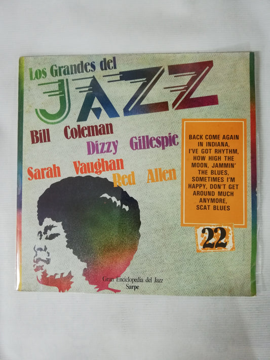LP BILLY COLEMAN / DIZZY GILLESPIE / SARAH VAUGHAN / RED ALLEN - LOS GRANDES DEL JAZZ VOL. 22