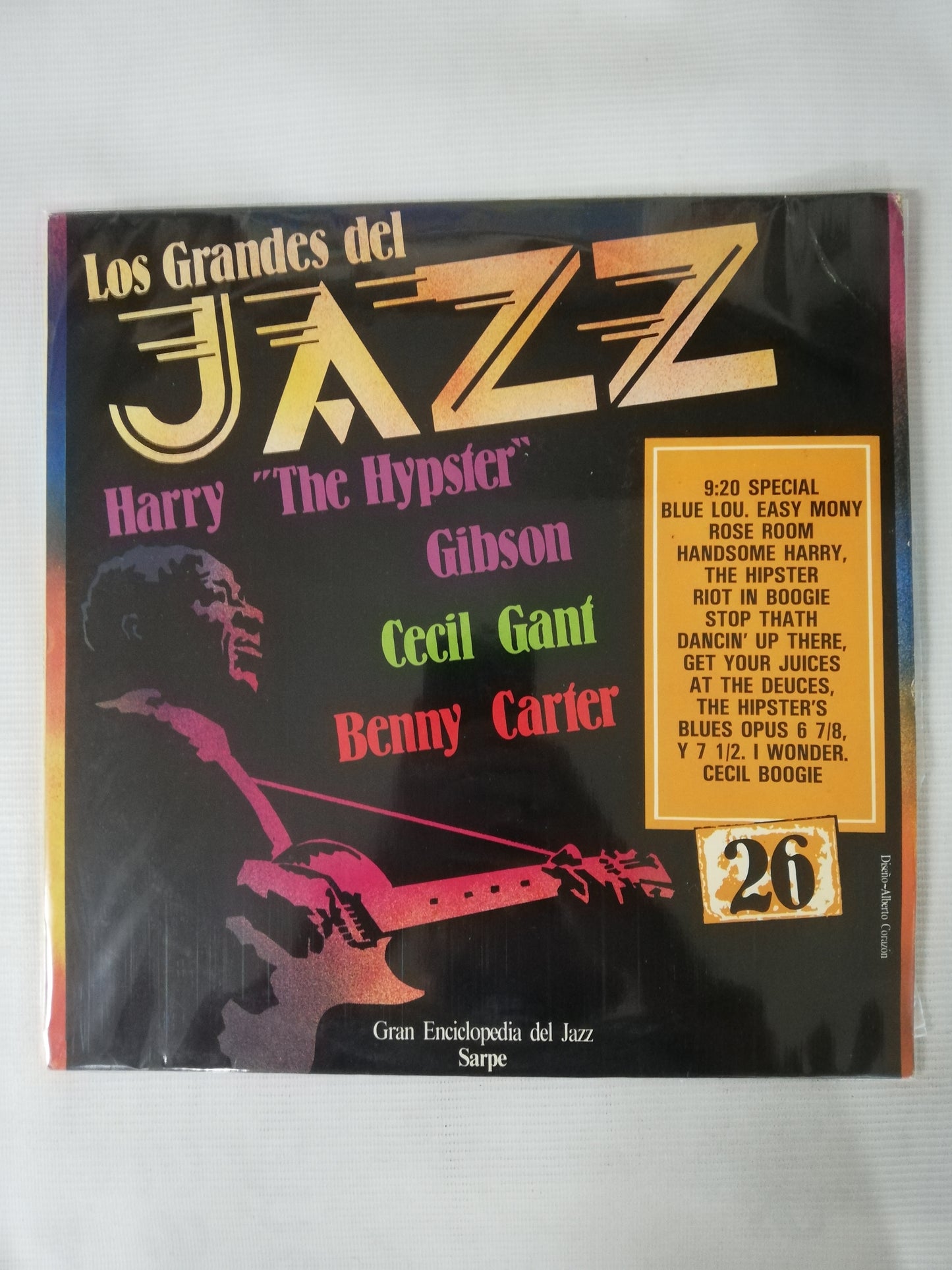 LP HARRY "THE HYPSTER" GIBSON / CECIL GANT / BENNY CARTER - LOS GRANDES DEL JAZZ VOL. 26