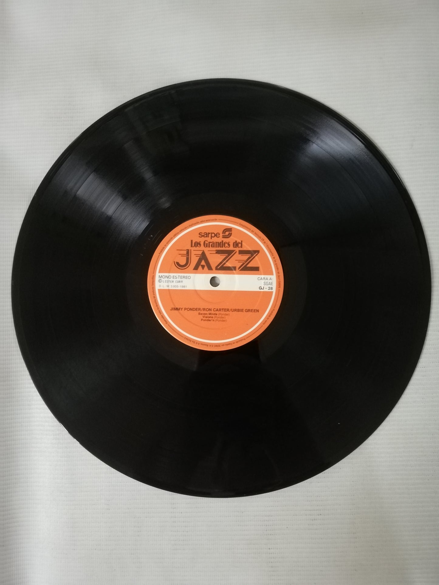 LP JIMMY PONDER / RON CARTER / URBIE GREEN - LOS GRANDES DEL JAZZ VOL. 28