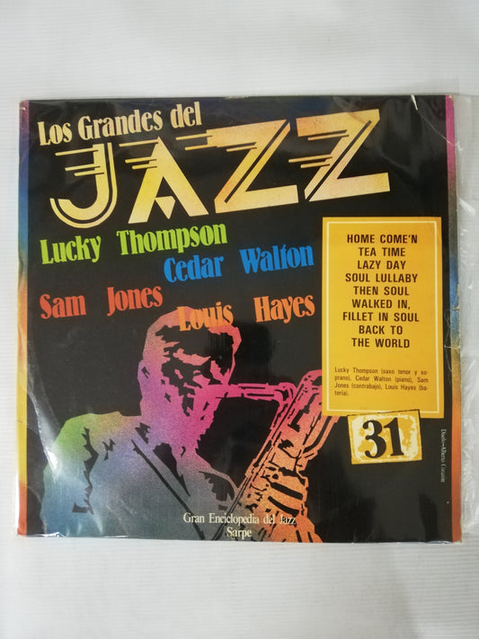 LP LUCKY THOMPSON / CEDAR WALTON / SAN JONES / LOUIS HAYES - LOS GRANDES DEL JAZZ VOL. 31