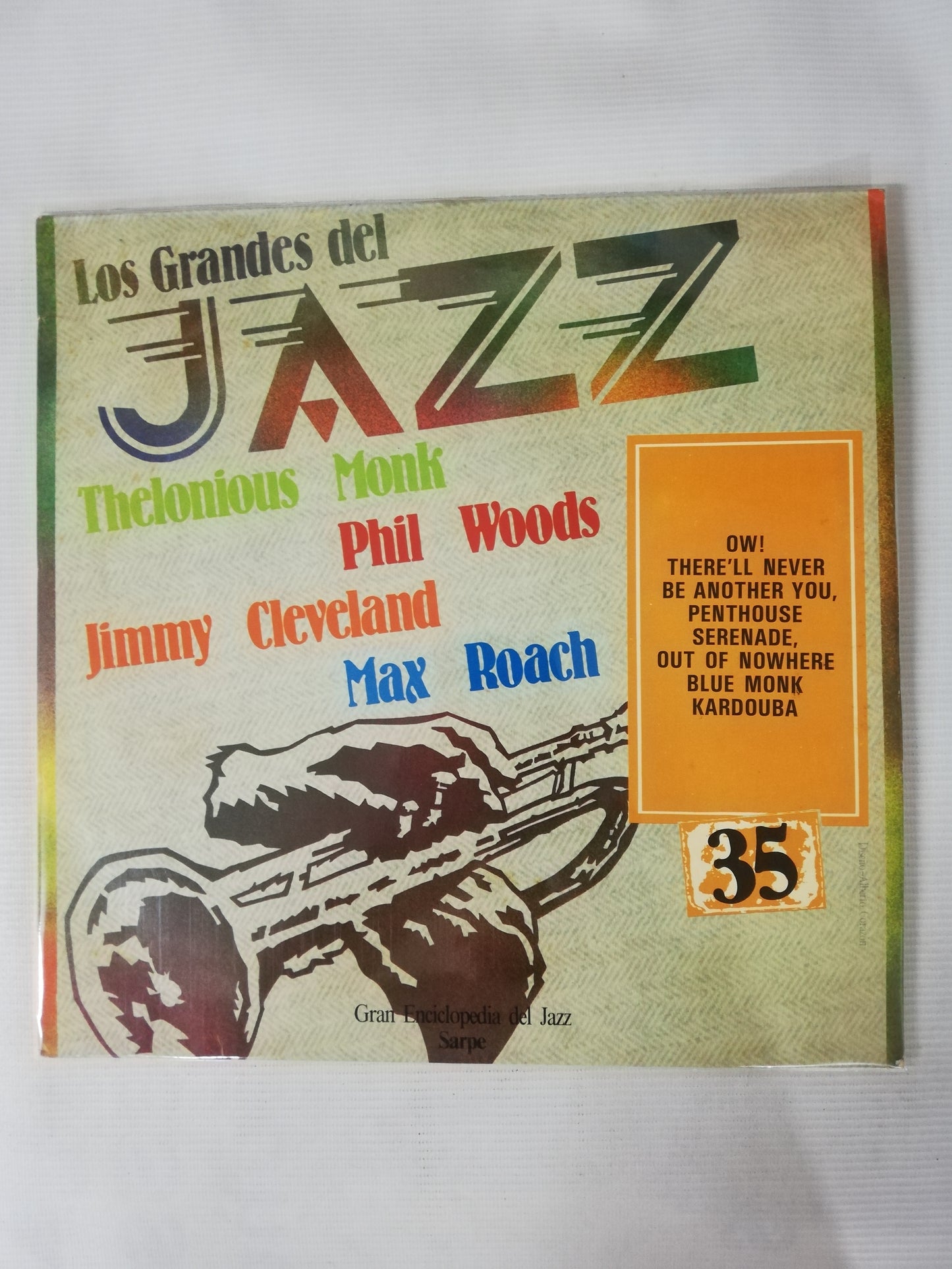 LP THELONIOUS MONK / PHIL WOODS / JIMMY  CLEVELAND / MAX ROACH - LOS GRANDES DEL JAZZ VOL. 35