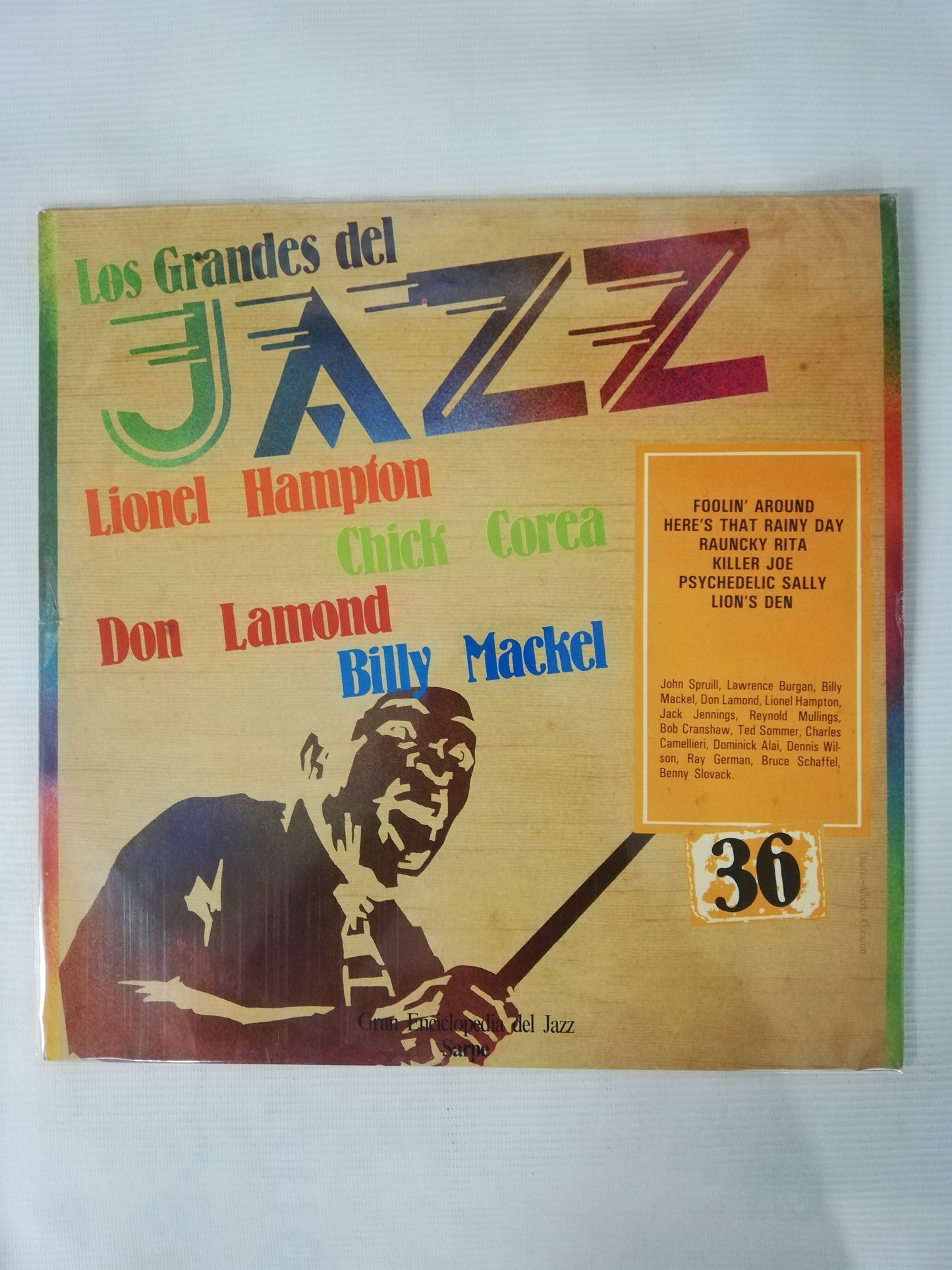 LP LIONEL HAMPTON / CHICK COREA / DON LAMOND / BILLY MACKEL - LOS GRANDES DEL JAZZ VOL. 36