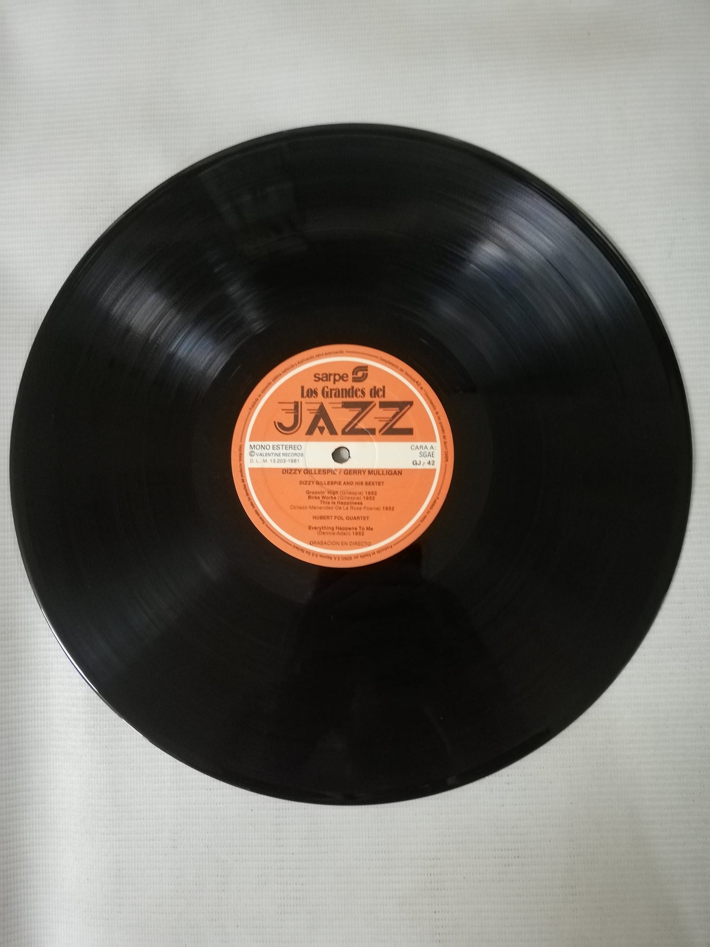 LP DIZZY GILLESPIE / GERRY MULLIGAN - LOS GRANDES DEL JAZZ VOL. 42