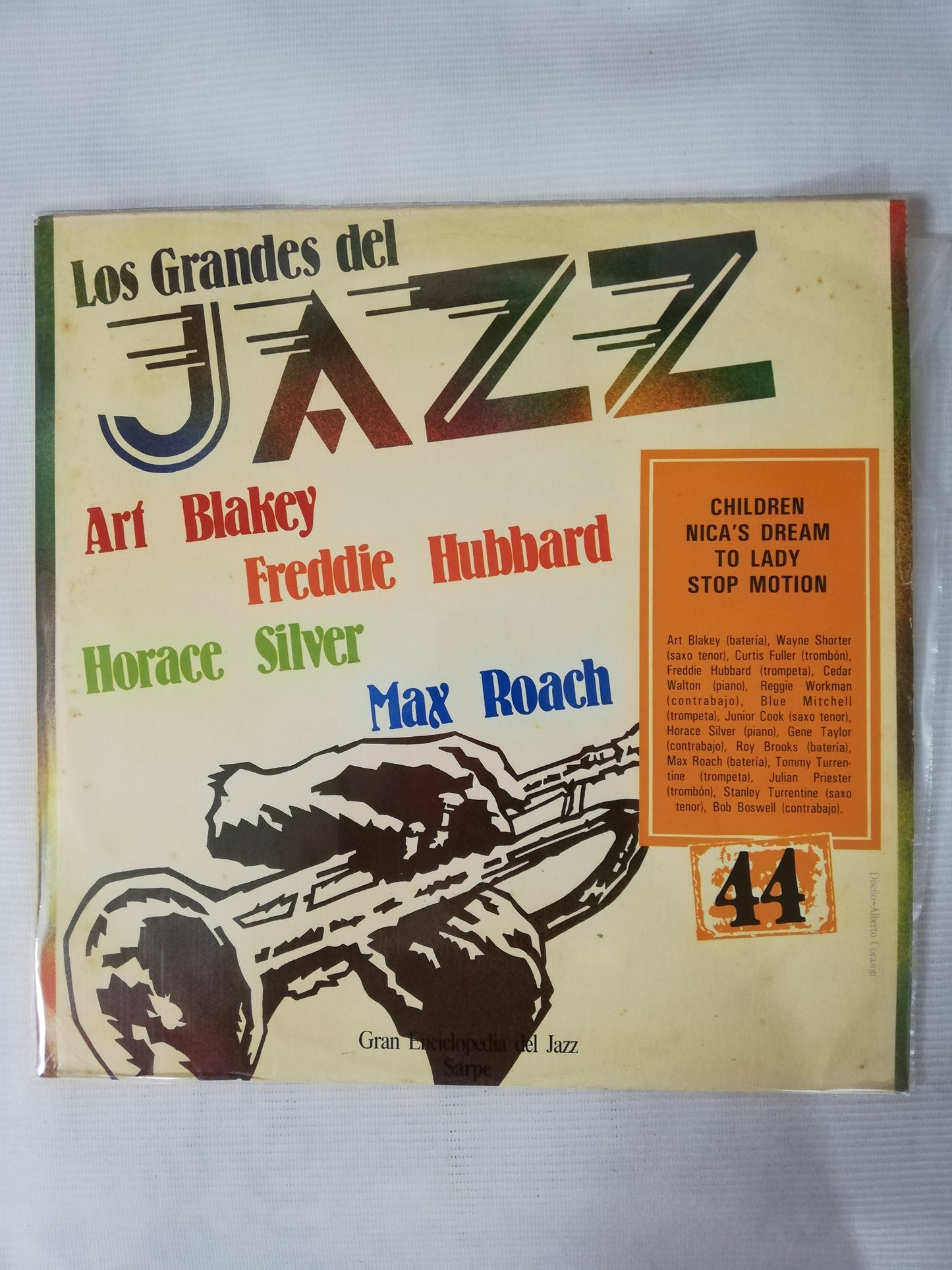 LP ART BLAKEY / FREDDIE HUBBARD / HORACE SLIVER / MAX ROACH - LOS GRANDES DEL JAZZ VOL. 44
