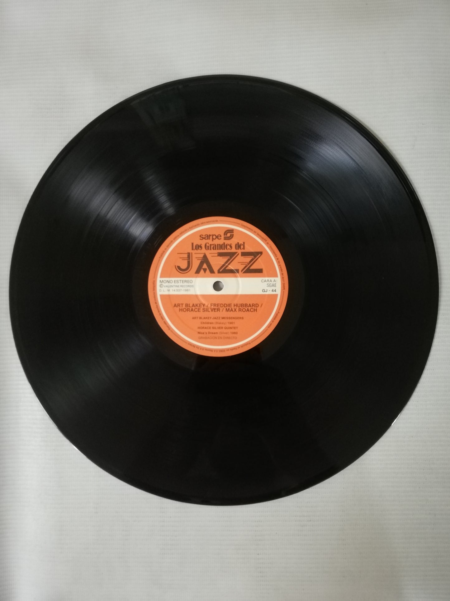 LP ART BLAKEY / FREDDIE HUBBARD / HORACE SLIVER / MAX ROACH - LOS GRANDES DEL JAZZ VOL. 44