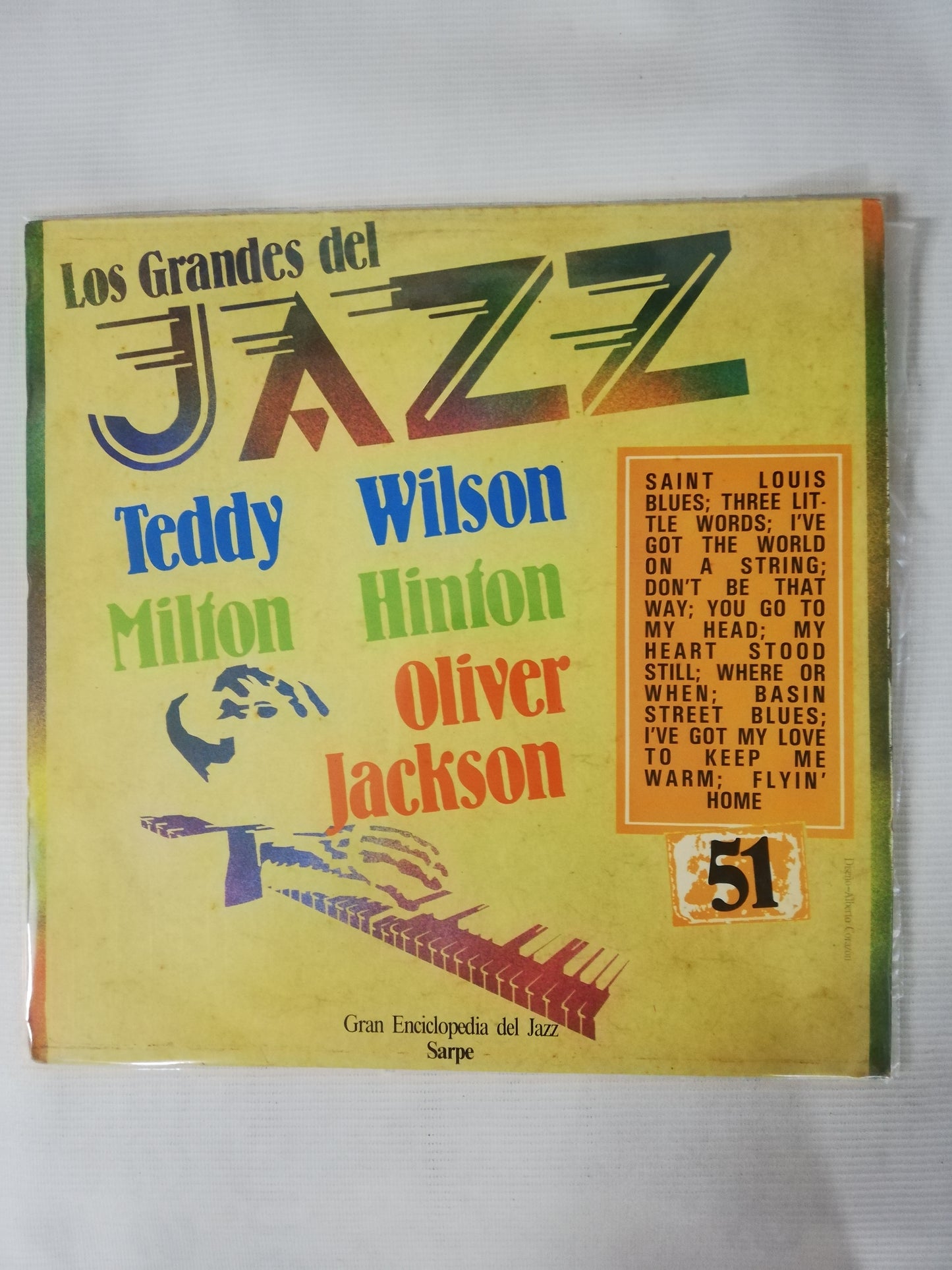 LP TEDDY WILSON / MILTON HINTON / OLIVER JACKSON - LOS GRANDES DEL JAZZ VOL. 51