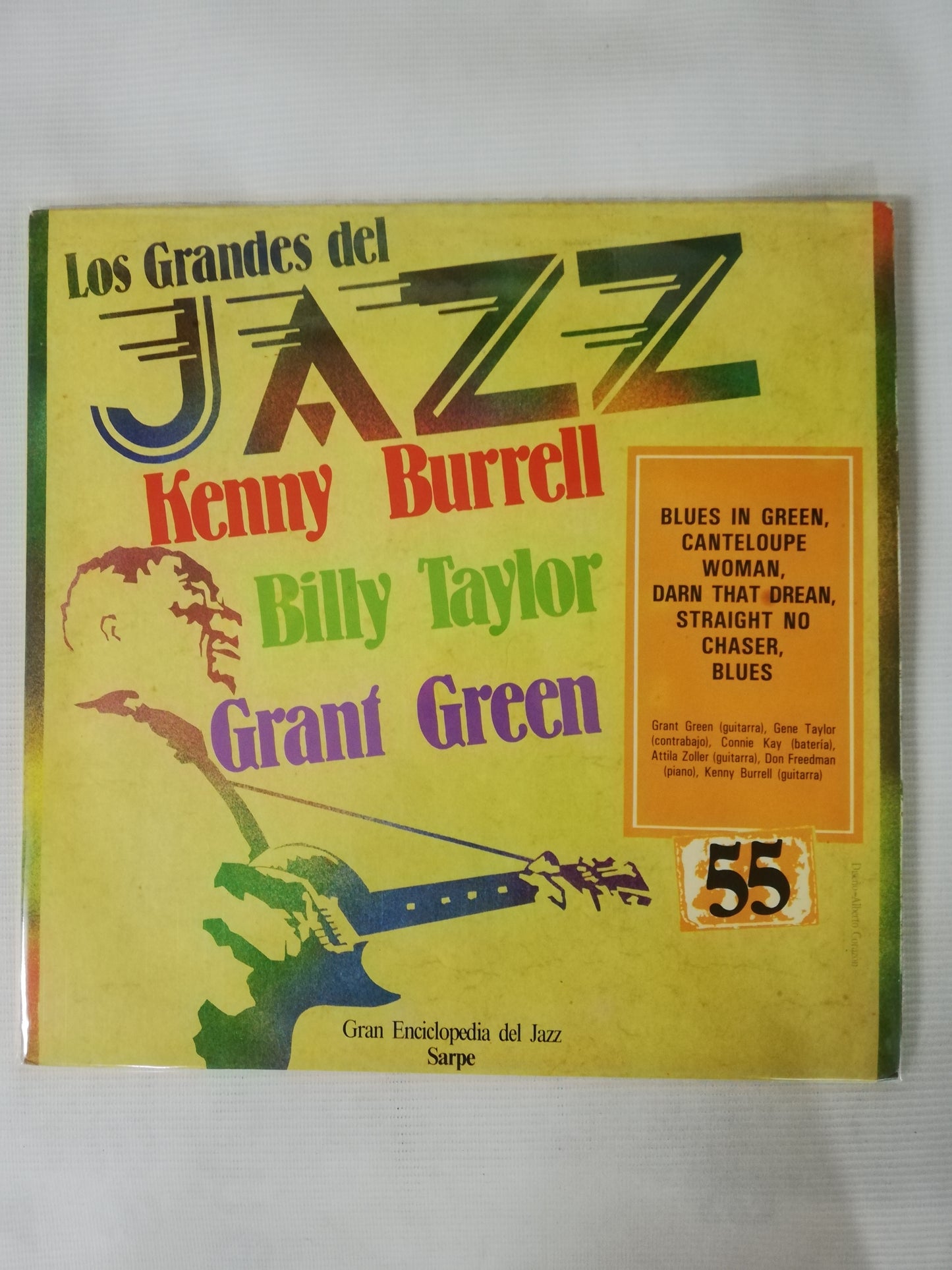 LP KENNY BURRELL / BILLY TAYLOR / GRANT GREEN - LOS GRANDES DEL JAZZ VOL. 55