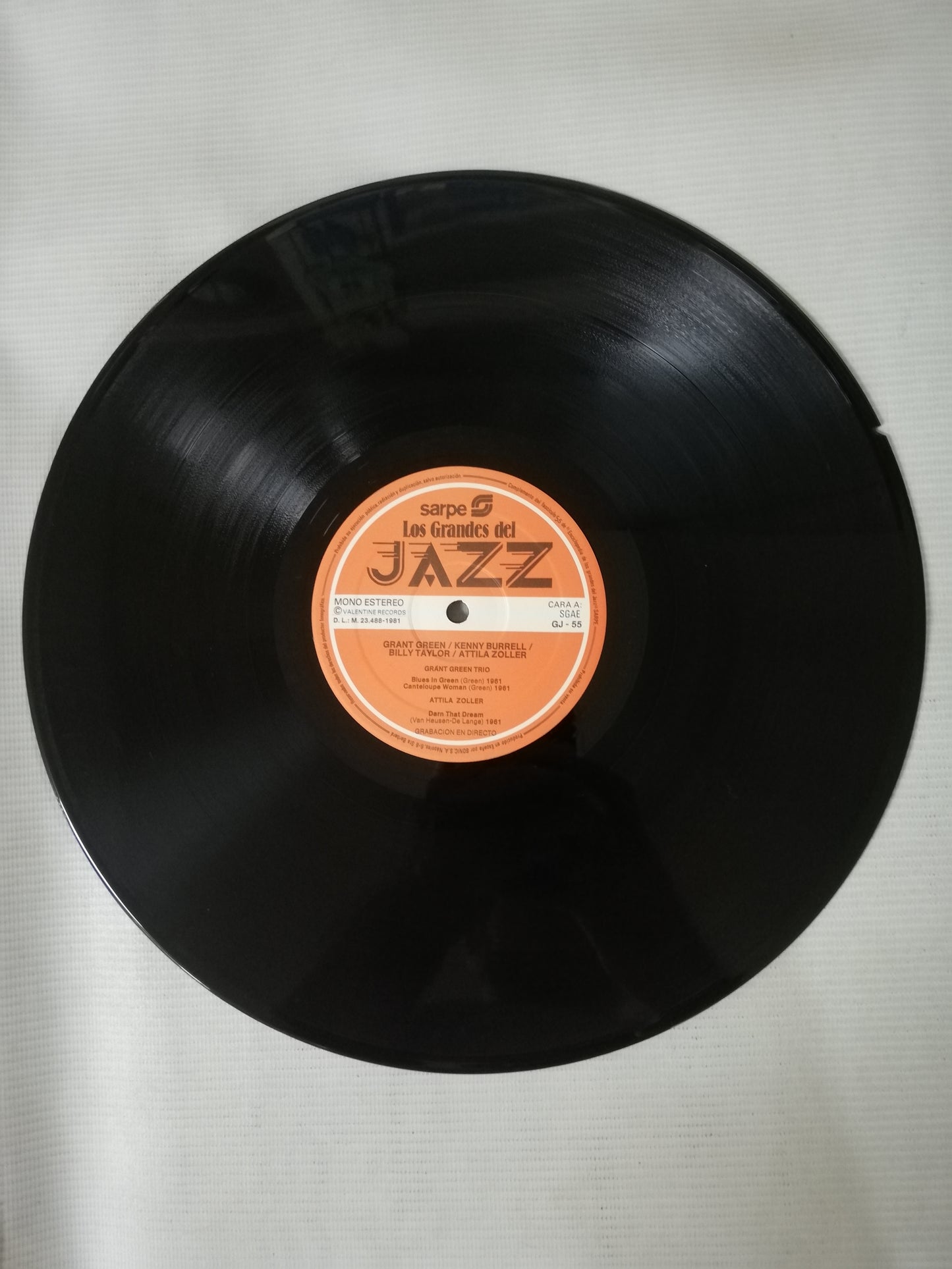 LP KENNY BURRELL / BILLY TAYLOR / GRANT GREEN - LOS GRANDES DEL JAZZ VOL. 55