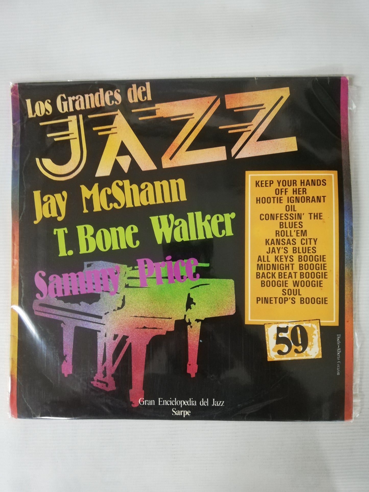LP JAY McSHANN / T. BONE WALKER / SAMMY PRICE - LOS GRANDES DEL JAZZ VOL. 59