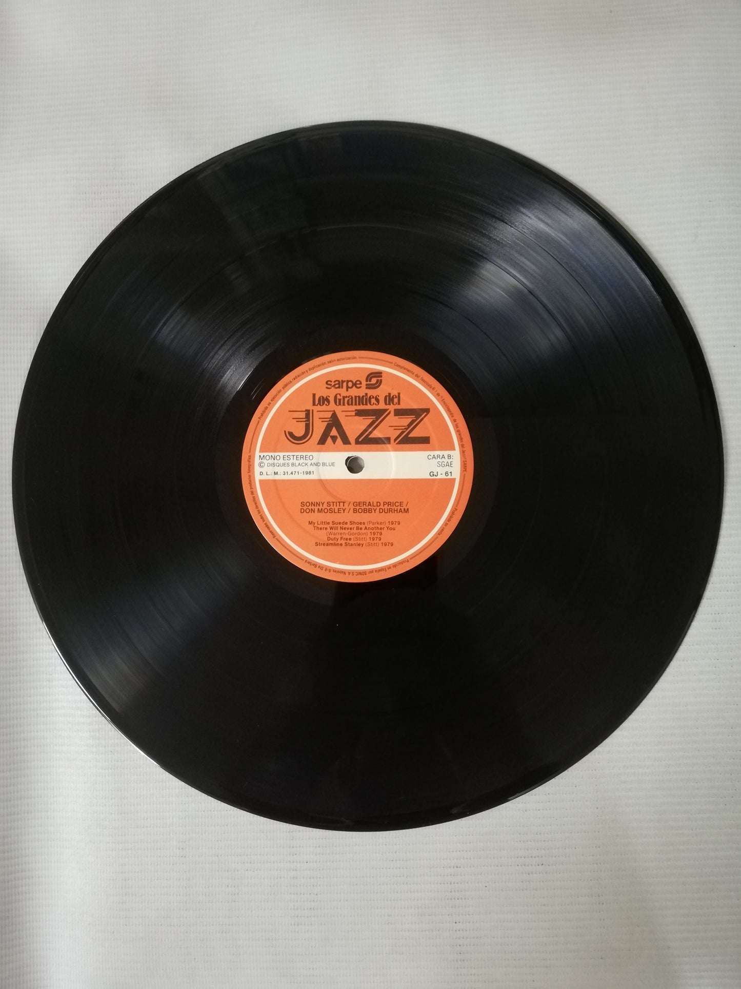LP SONNY STITT / GERALD PRICE / BOBBY DURHAM / DON MOSLEY - LOS GRANDES DEL JAZZ VOL 61