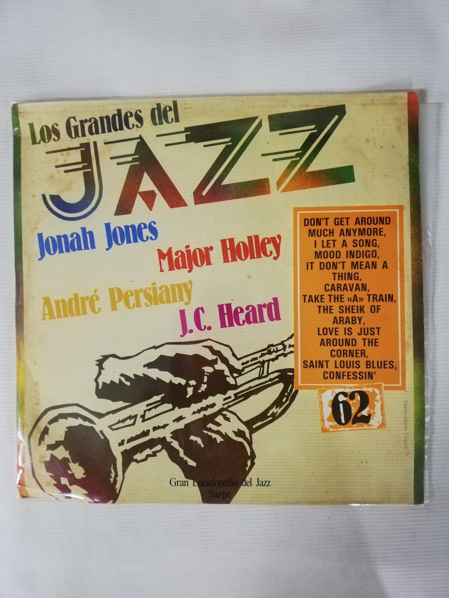 LP JONAH JONES / MAJOR HOLLEY / ANDRÉ PERSIANY / J.C. HEARD - LOS GRANDES DEL JAZZ VOL. 62