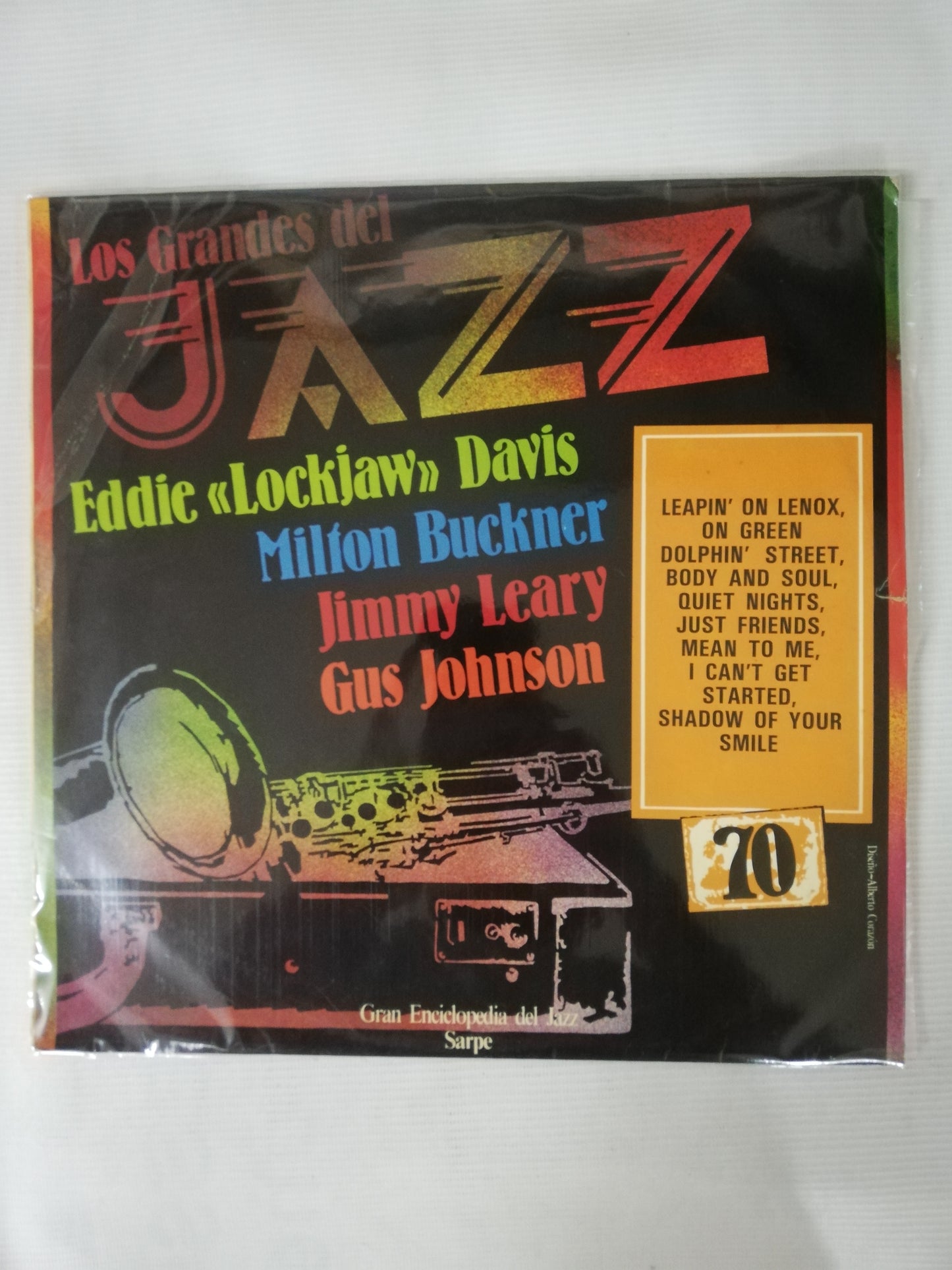 LP EDDIE "LOCKJAW" DAVIS / MILTON BUCKNER / JIMMY LEARY / GUS JOHNSON - LOS GRANDES DEL JAZZ VOL. 70