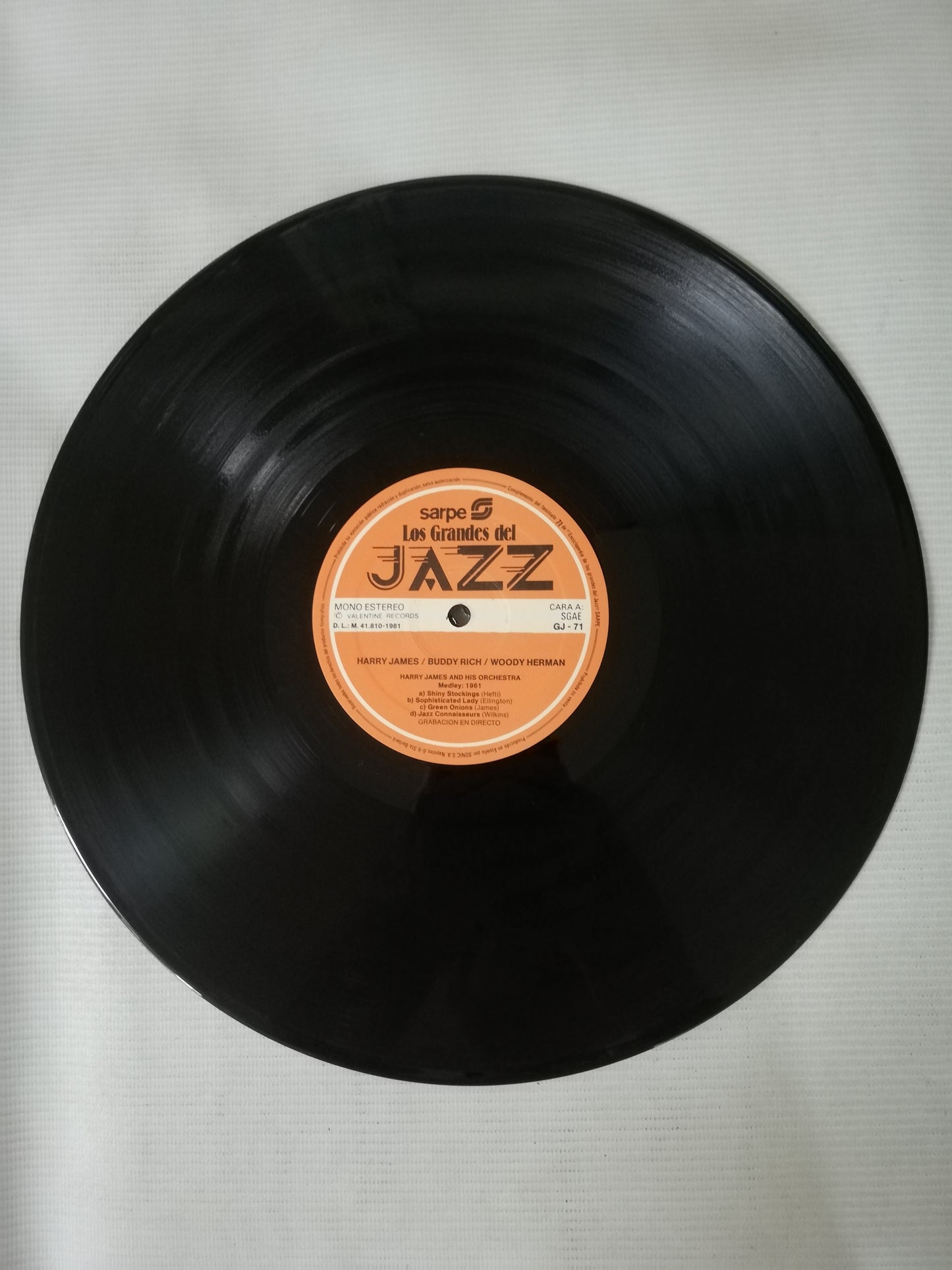 LP HARRY JAMES / WOODY HERMAN / BUDDY RICH - LOS GRANDES DEL JAZZ VOL. 71