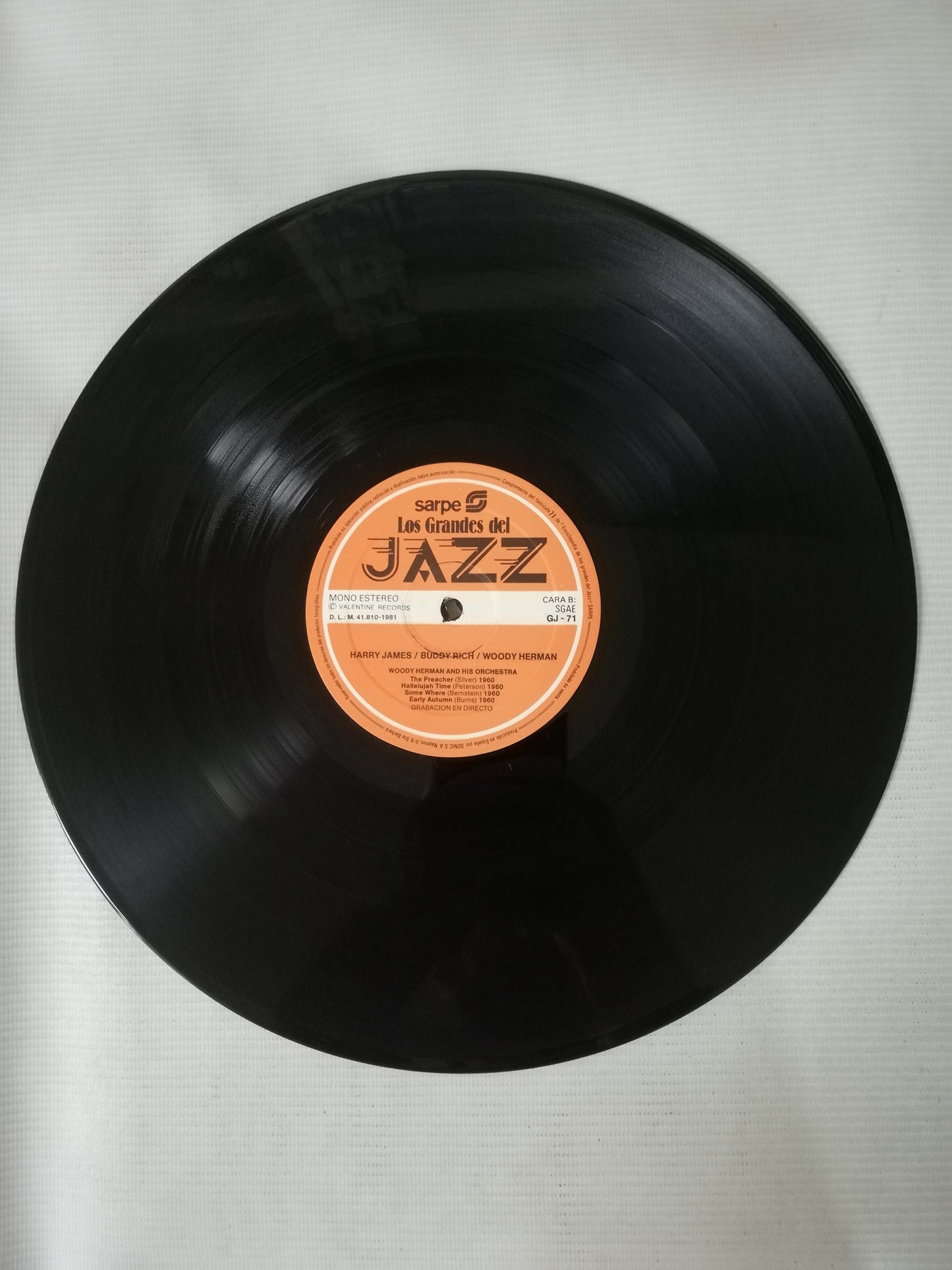 LP HARRY JAMES / WOODY HERMAN / BUDDY RICH - LOS GRANDES DEL JAZZ VOL. 71