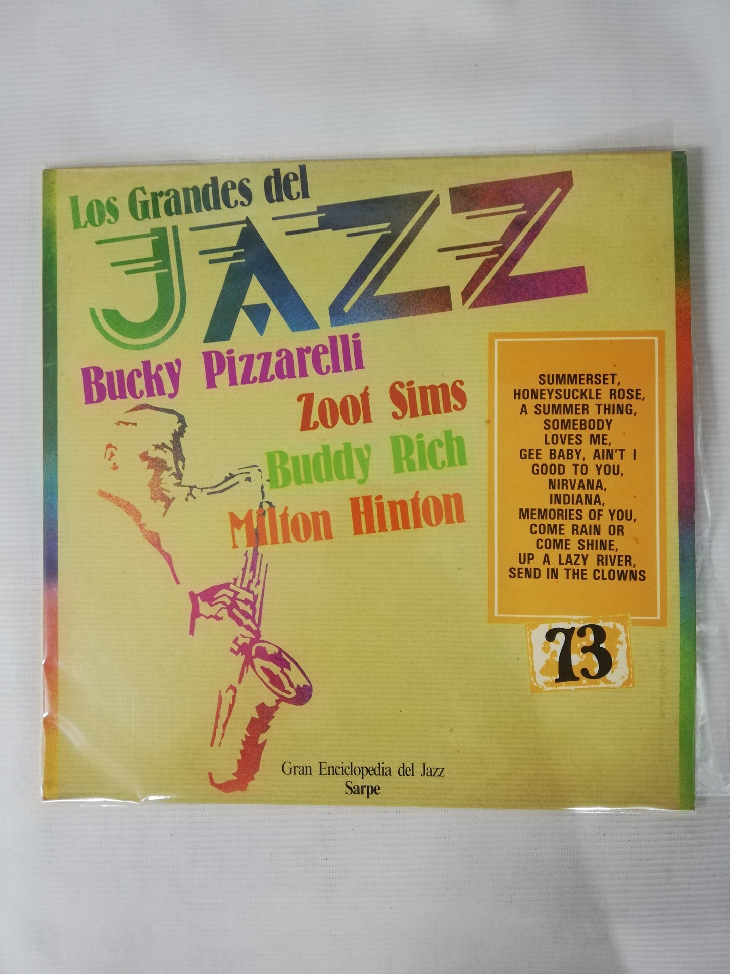 LP BUCKY PIZZARELLI / ZOOT SIMS / BUDDY RICH / MILTON HINTON - LOS GRANDES DEL JAZZ VOL. 73