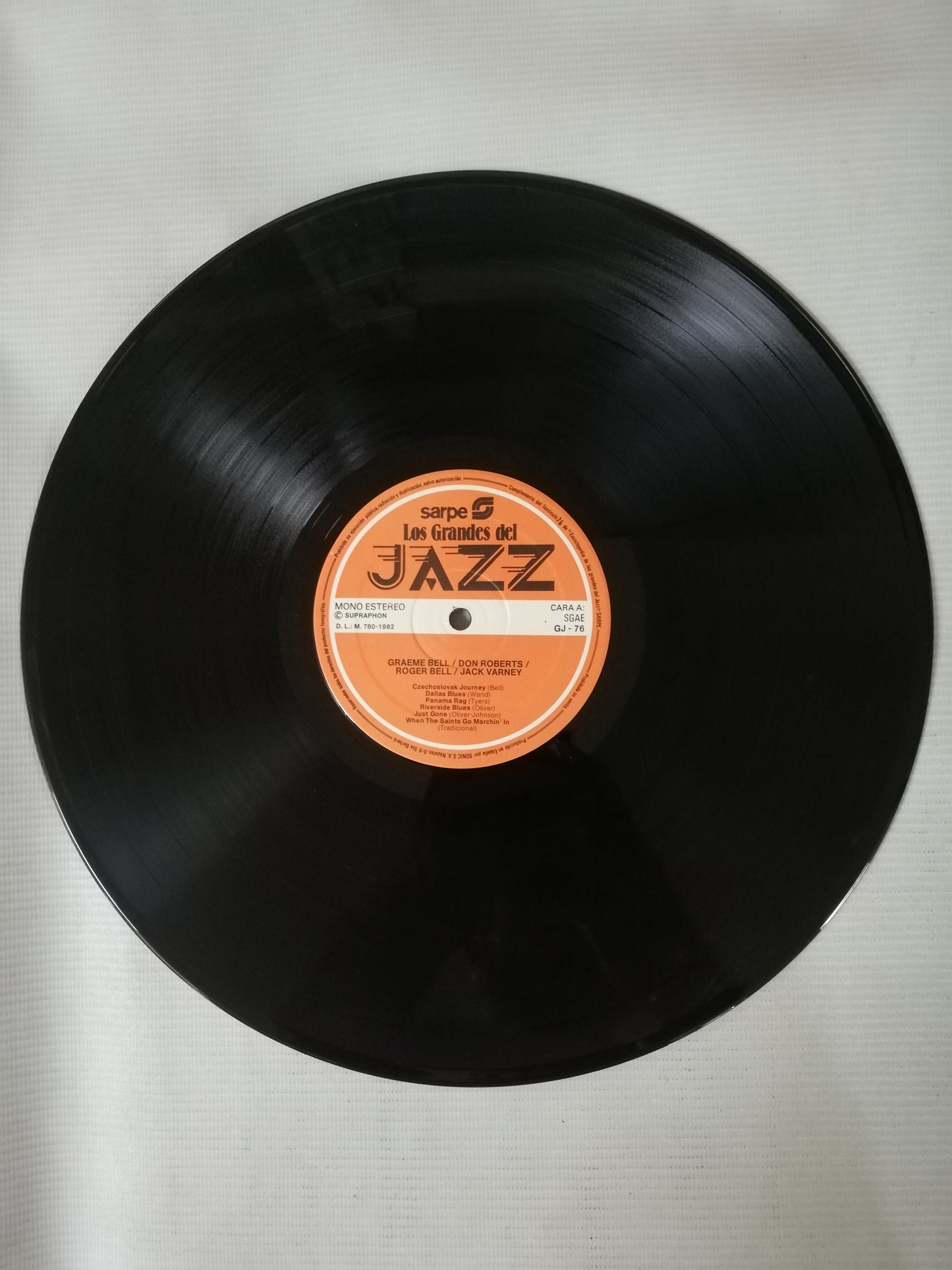 LP GRAEME BELL / DON ROBERTS / JACK WARNEY / ROGER BELL - LOS GRANDES DEL JAZZ VOL. 76