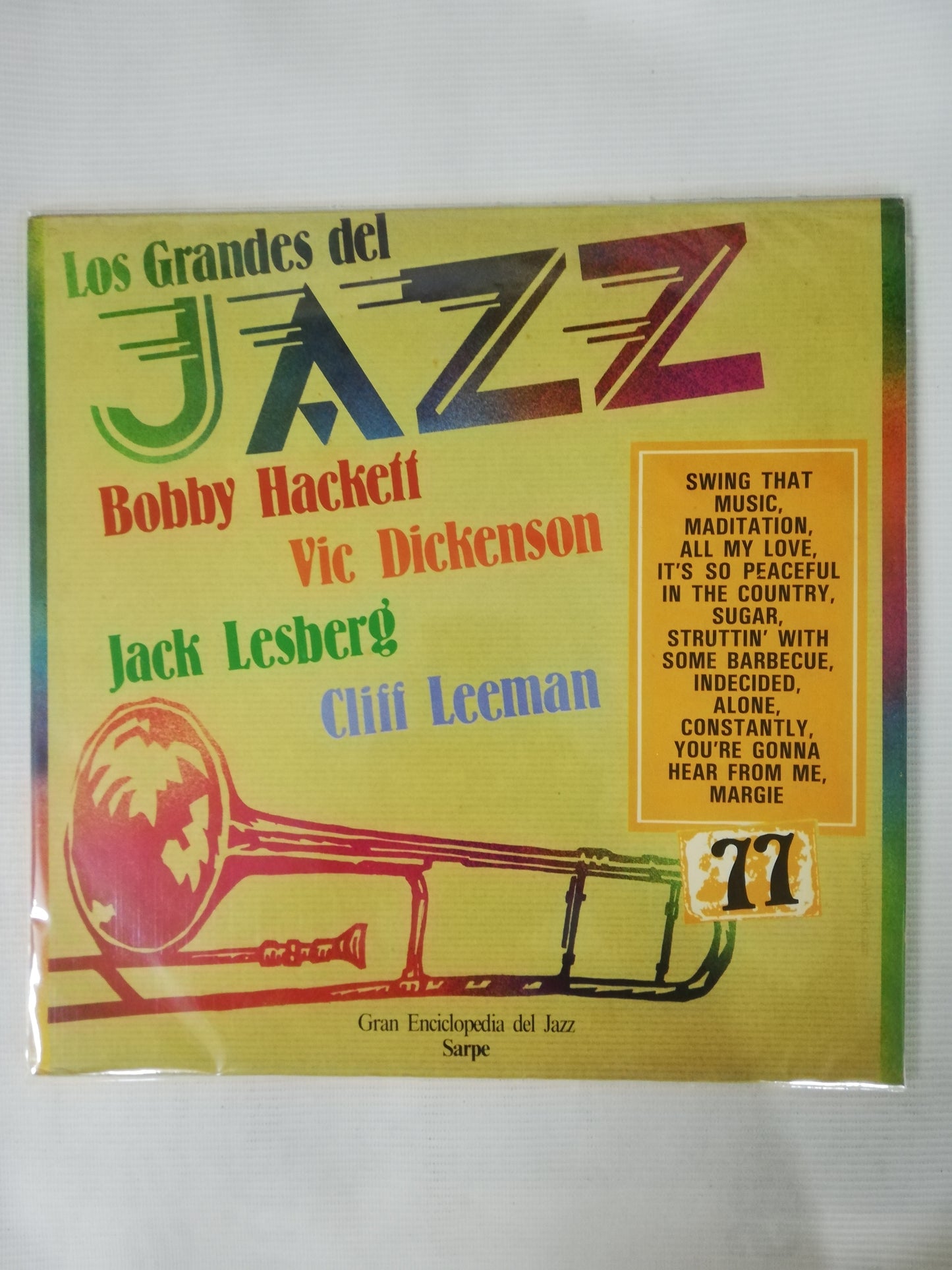 LP BOBBY HACKETT / VIC DICKENSON / JACK LESBERG / CLIFF LEEMAN - LOS GRANDES DEL JAZZ VOL. 77
