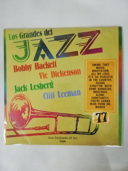 LP BOBBY HACKETT / VIC DICKENSON / JACK LESBERG / CLIFF LEEMAN - LOS GRANDES DEL JAZZ VOL. 77