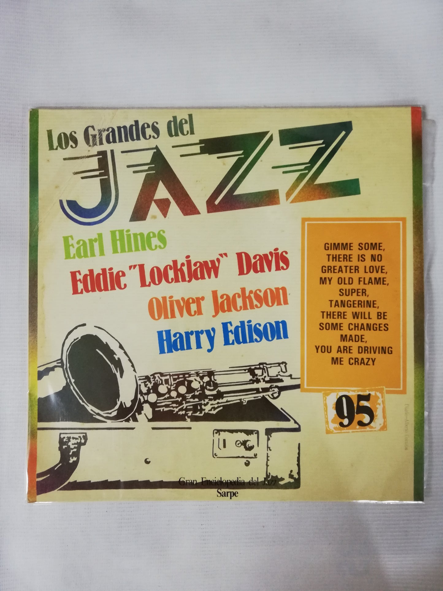 LP EARL HINES / EDDIE "LOCKJAW" DAVIS / OLIVER JACKSON / HARRY EDISON - LOS GRANDES DEL JAZZ VOL. 95