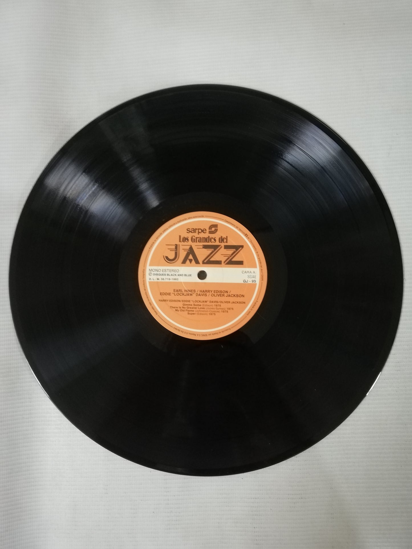 LP EARL HINES / EDDIE "LOCKJAW" DAVIS / OLIVER JACKSON / HARRY EDISON - LOS GRANDES DEL JAZZ VOL. 95