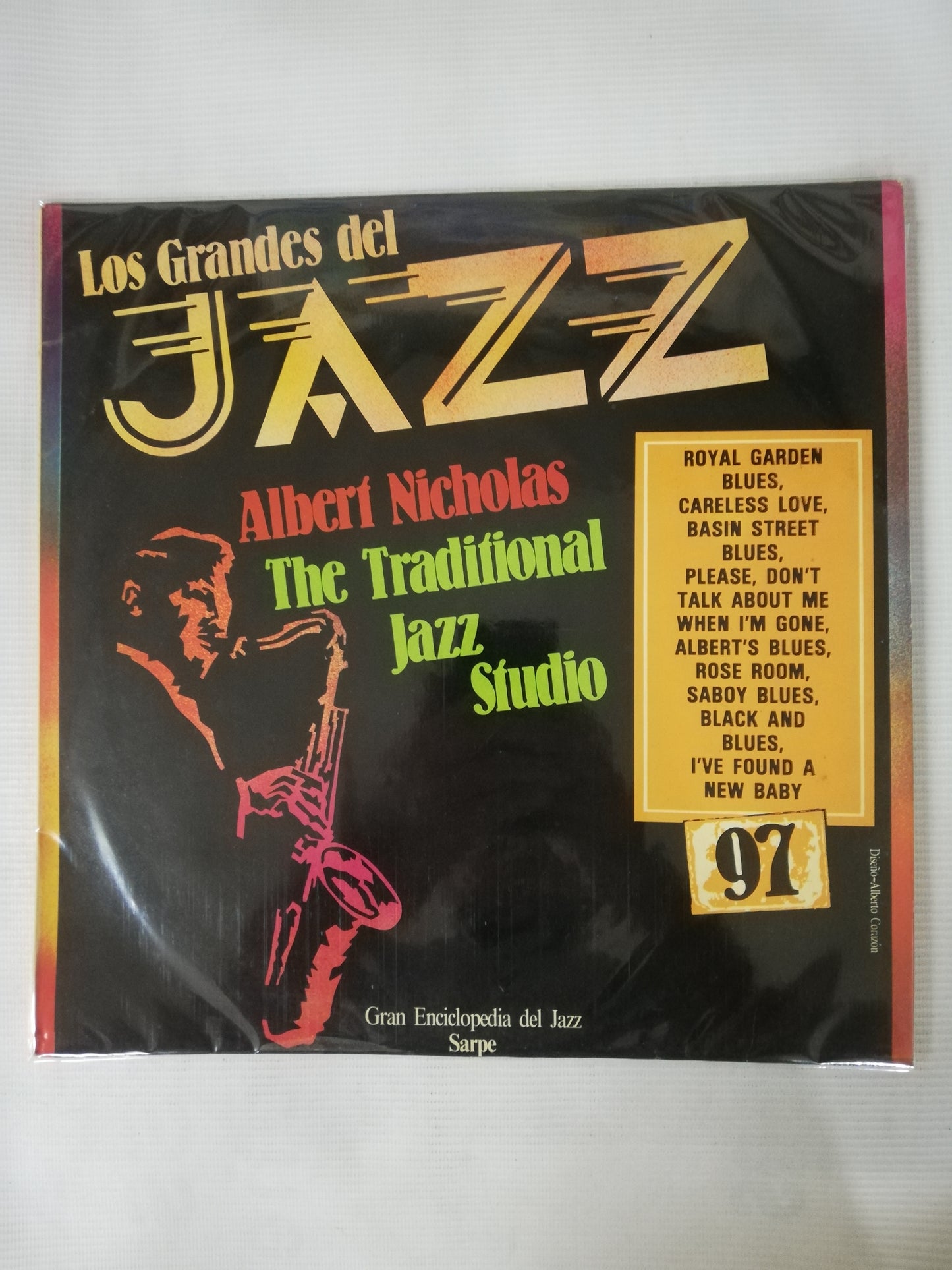 LP ALBERT NICHOLAS / THE TRADITIONAL JAZZ STUDIO - LOS GRANDES DEL JAZZ VOL. 97