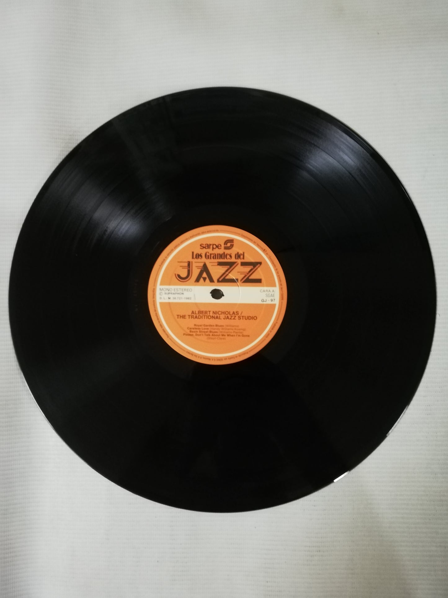 LP ALBERT NICHOLAS / THE TRADITIONAL JAZZ STUDIO - LOS GRANDES DEL JAZZ VOL. 97