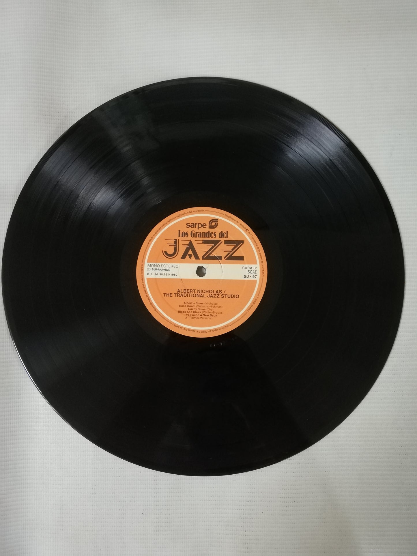 LP ALBERT NICHOLAS / THE TRADITIONAL JAZZ STUDIO - LOS GRANDES DEL JAZZ VOL. 97