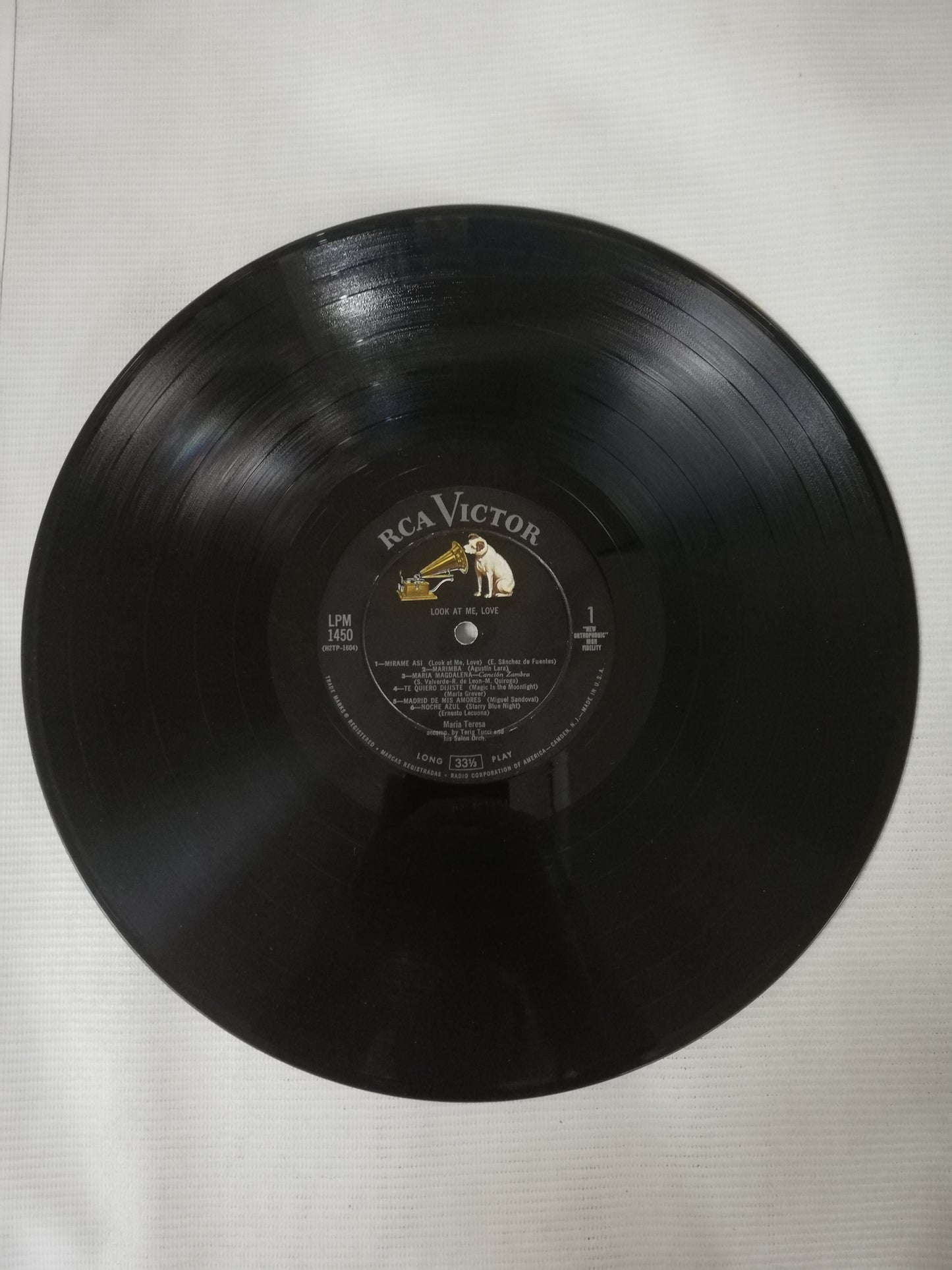 LP MARIA TERESA ACCOMPANIED BY TERIG TUCCI AND HIS SALON ORCHESTRA - LOOK AT ME, LOVE