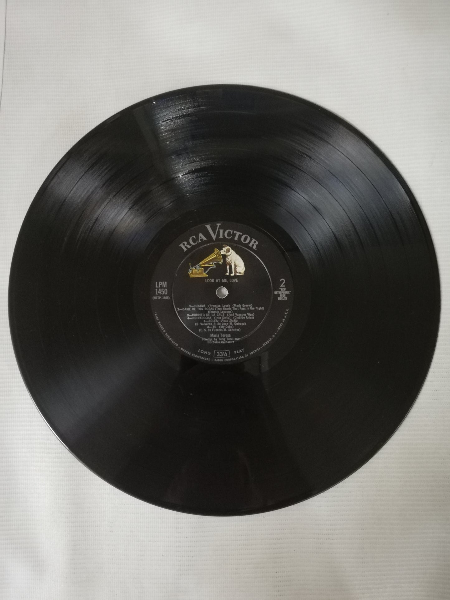 LP MARIA TERESA ACCOMPANIED BY TERIG TUCCI AND HIS SALON ORCHESTRA - LOOK AT ME, LOVE