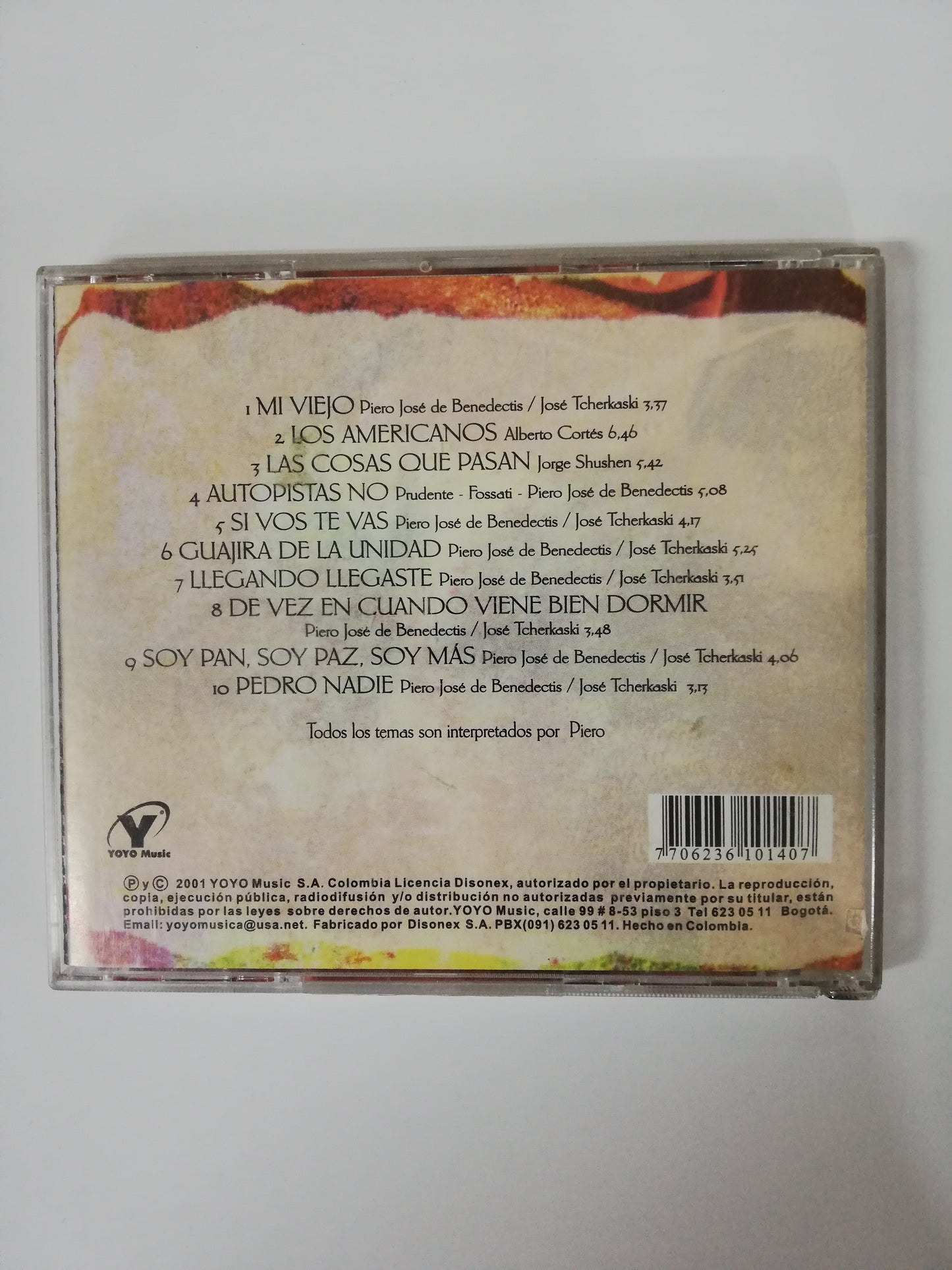 CD PIERO - EN CONCIERTO