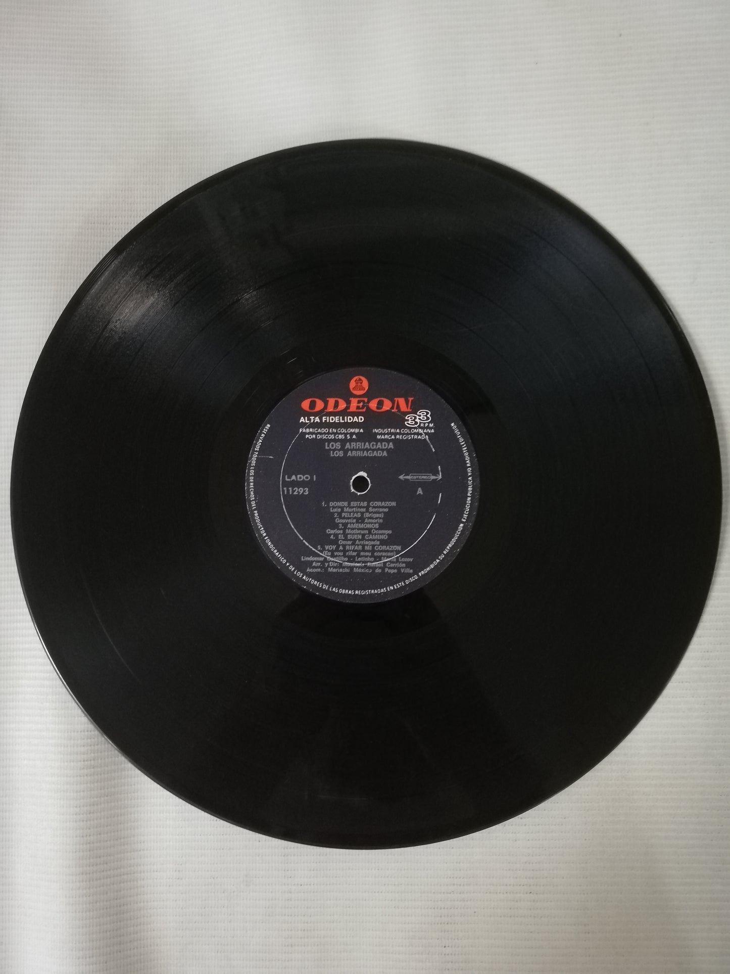 LP LOS ARRIAGADA - LOS ARRIAGADA CON EL MARIACHI MEXICO DE PEPE VILLA