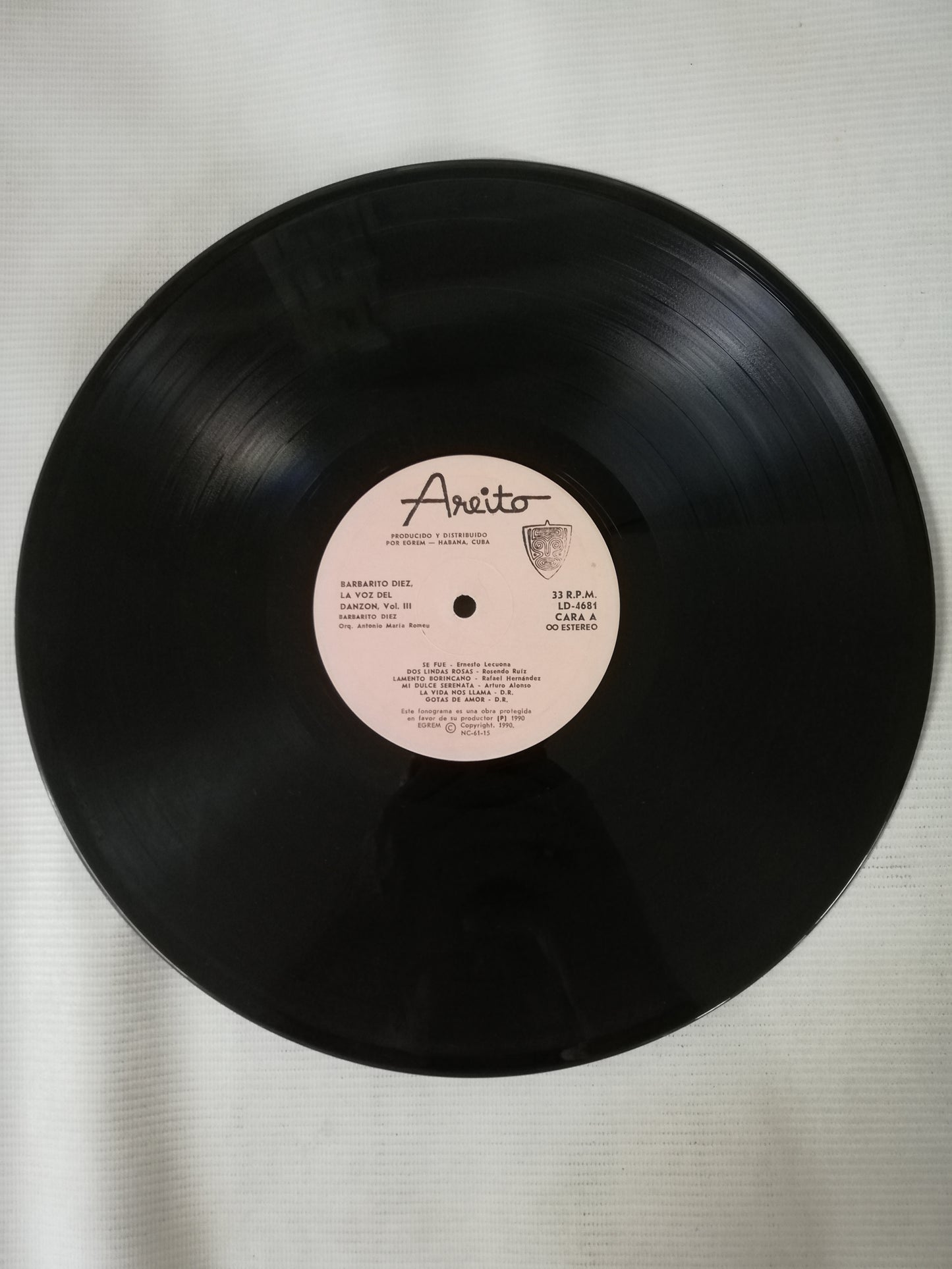 LP BARBARITO DIEZ - LA VOZ DEL DANZON VOL. III