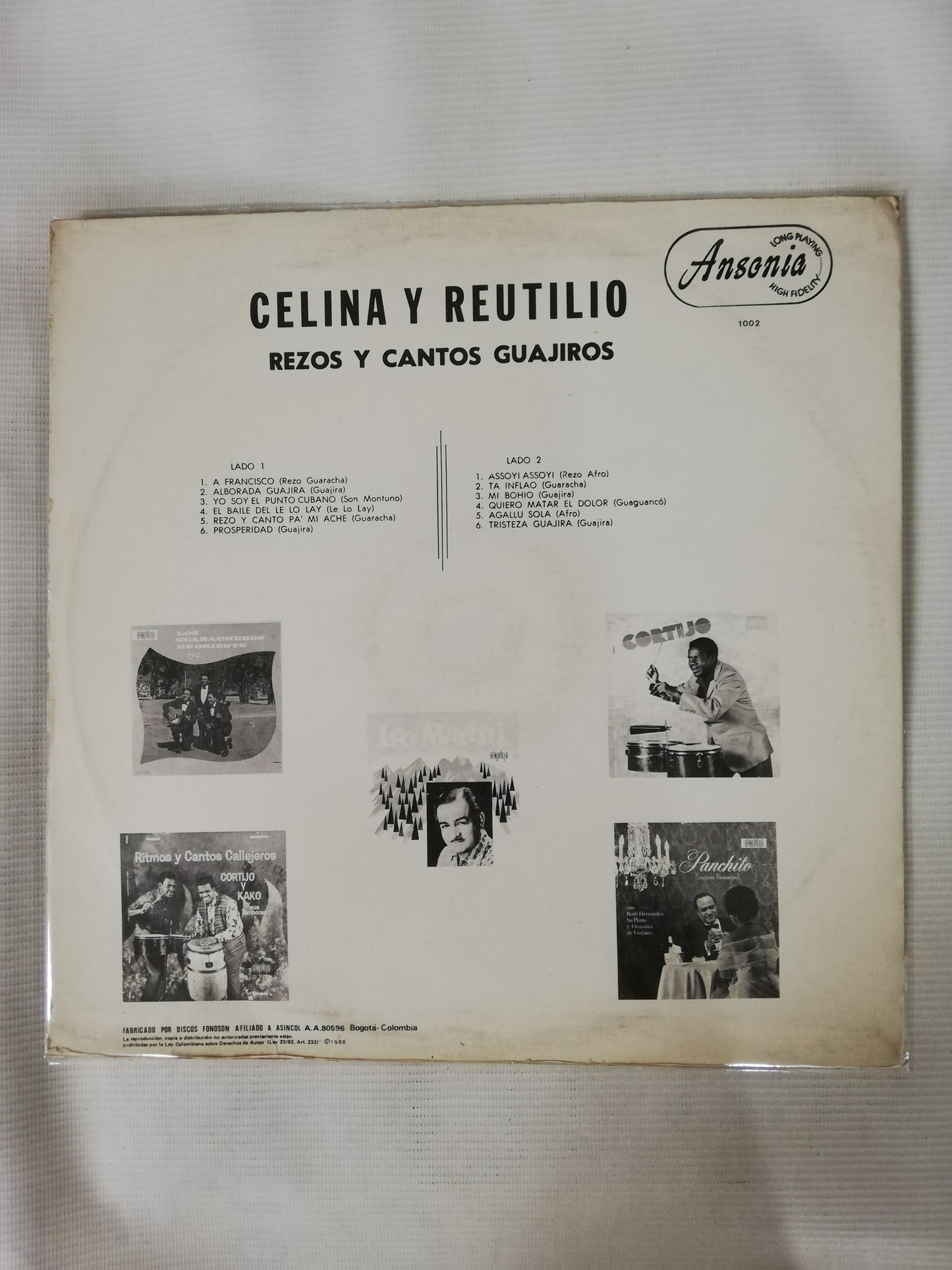 LP CELINA Y REUTILIO - REZOS Y CANTOS GUAJIROS