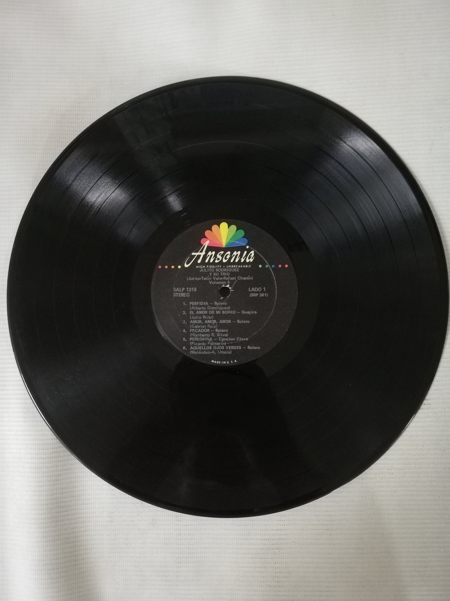 LP JULITO RODRIGUEZ Y SU TRIO - CANTANDO AL AYER VOL. 5