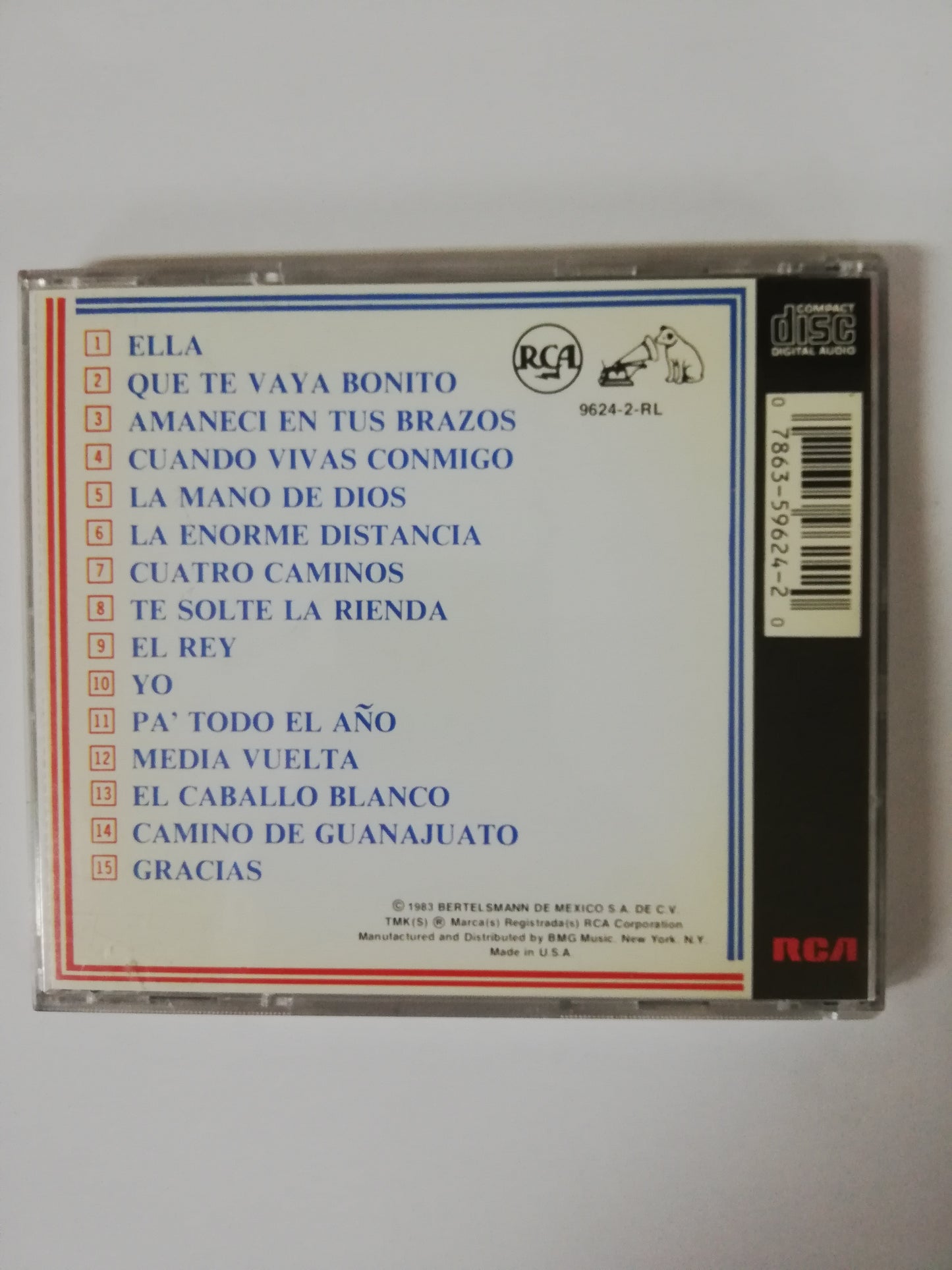 CD JOSÉ ALFREDO JIMENEZ - 15 EXITOS INOLVIDABLES DE JOSÉ ALFREDO JIMENEZ