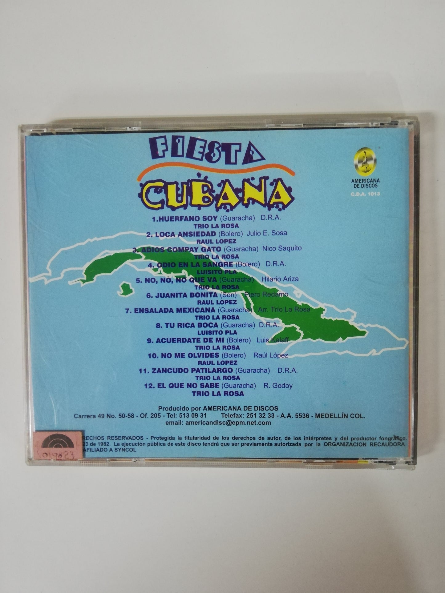 CD TRIO LA ROSA / RAUL LOPEZ / LUISITO PLA - FIESTA CUBANA