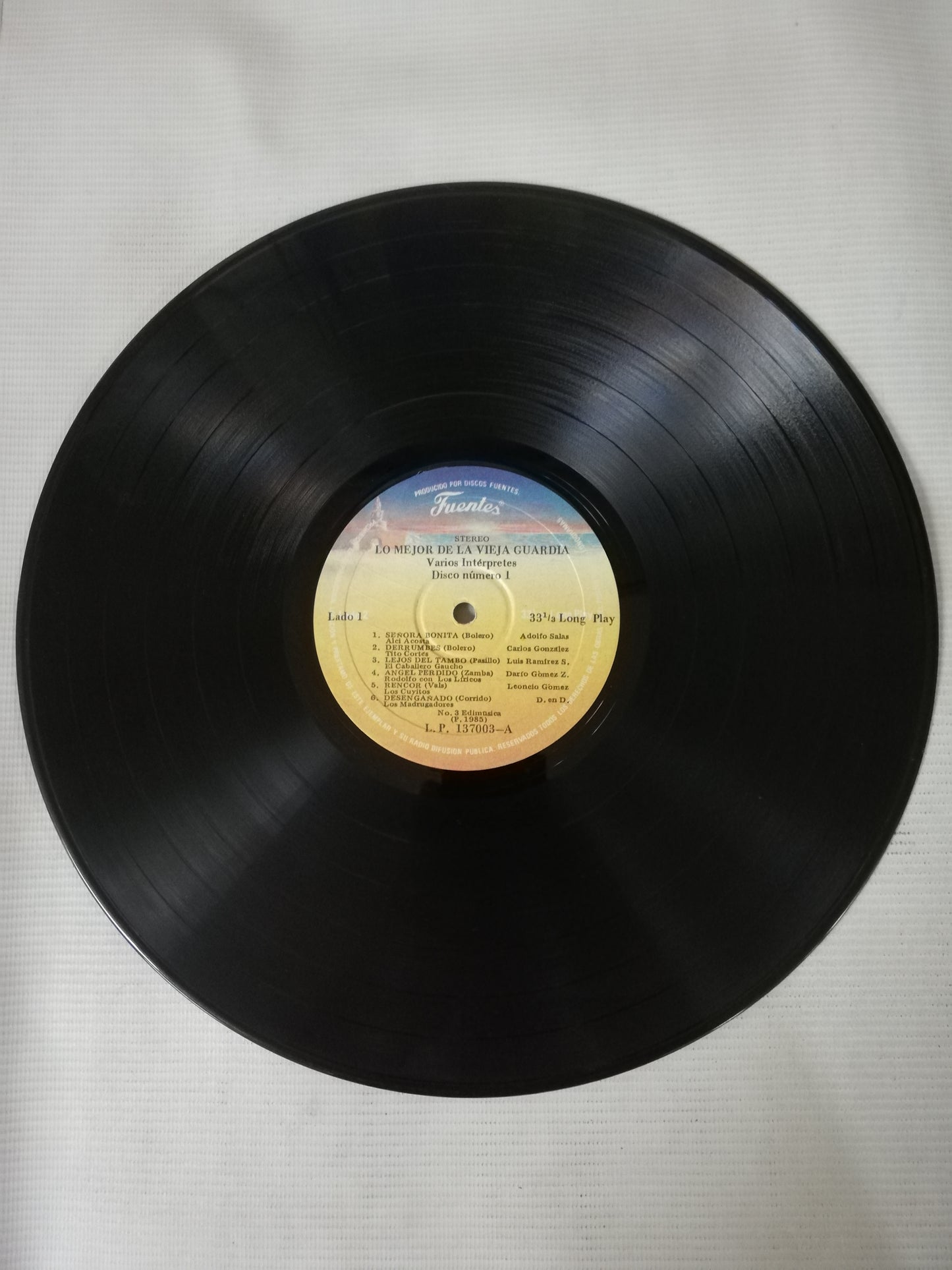 LP LO MEJOR DE LA VIEJA GUARDIA - VARIOS INTÉRPRETES POPULARES - VINYL X 3