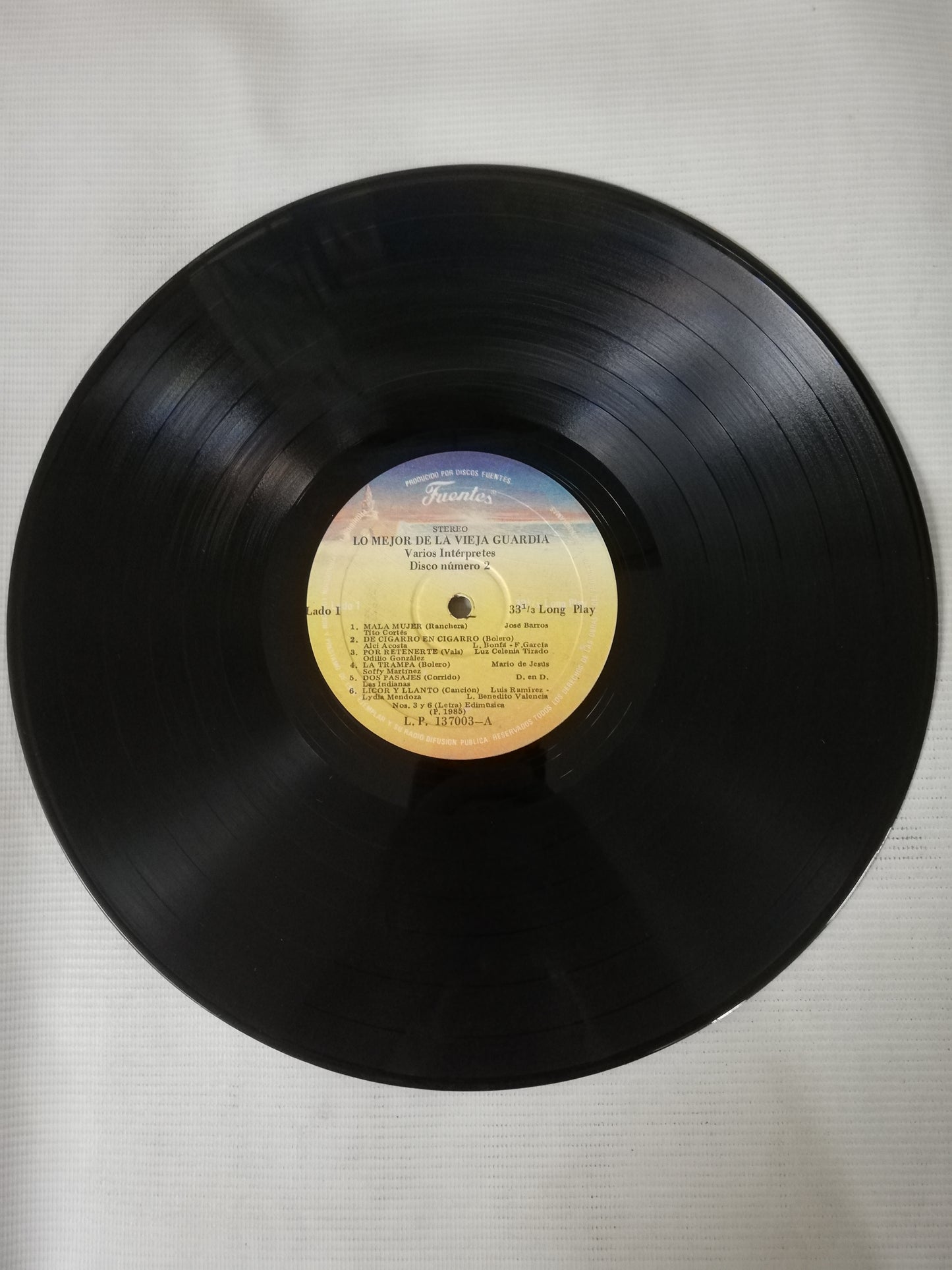 LP LO MEJOR DE LA VIEJA GUARDIA - VARIOS INTÉRPRETES POPULARES - VINYL X 3