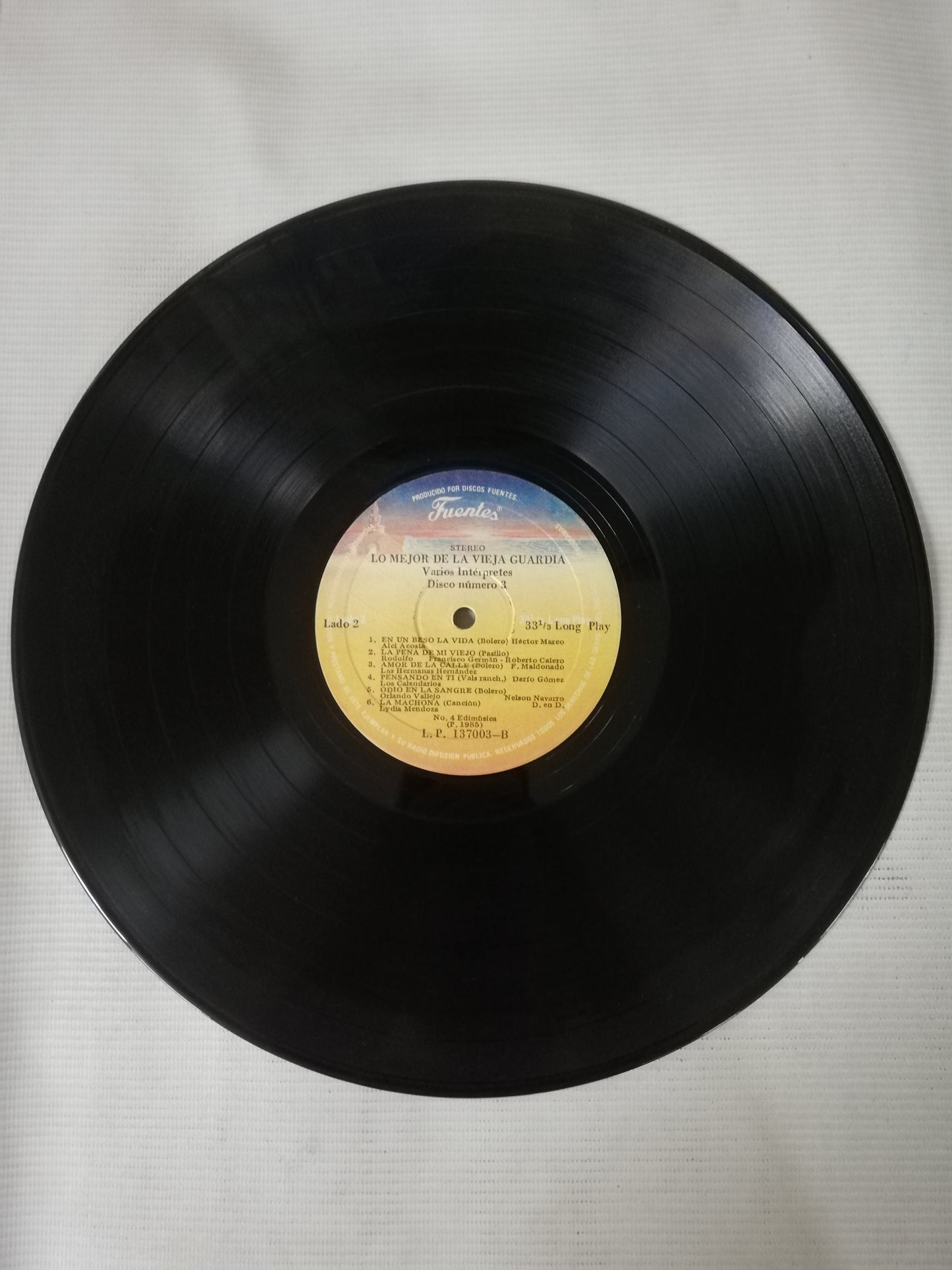 LP LO MEJOR DE LA VIEJA GUARDIA - VARIOS INTÉRPRETES POPULARES - VINYL X 3