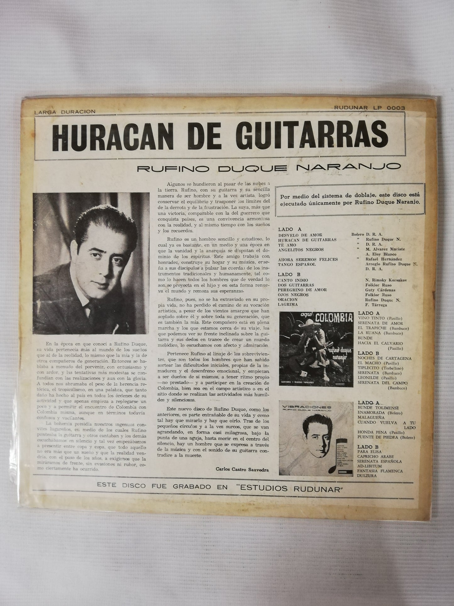 LP RUFINO DUQUE NARANJO - HURACÁN DE GUITARRAS