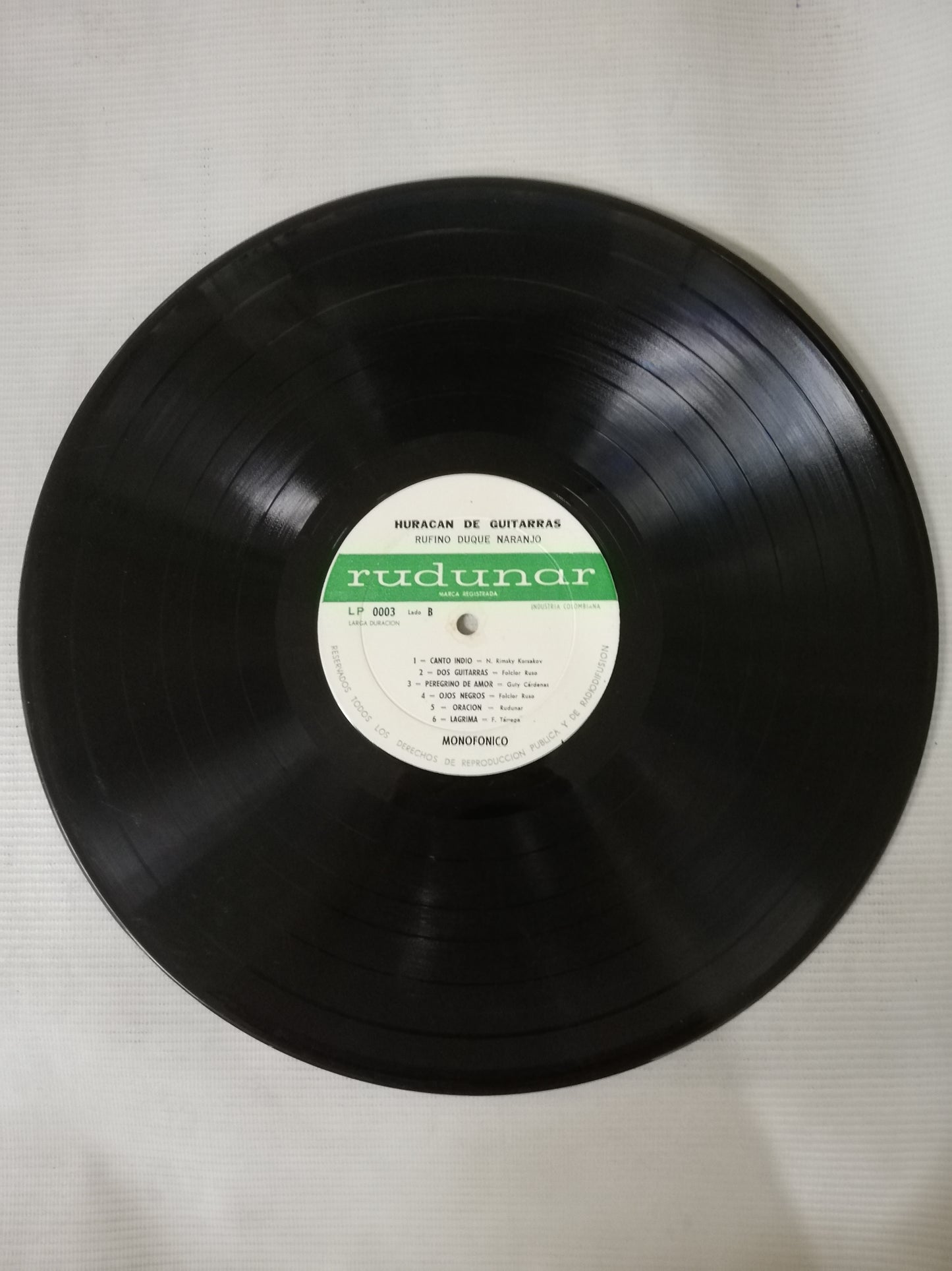 LP RUFINO DUQUE NARANJO - HURACÁN DE GUITARRAS