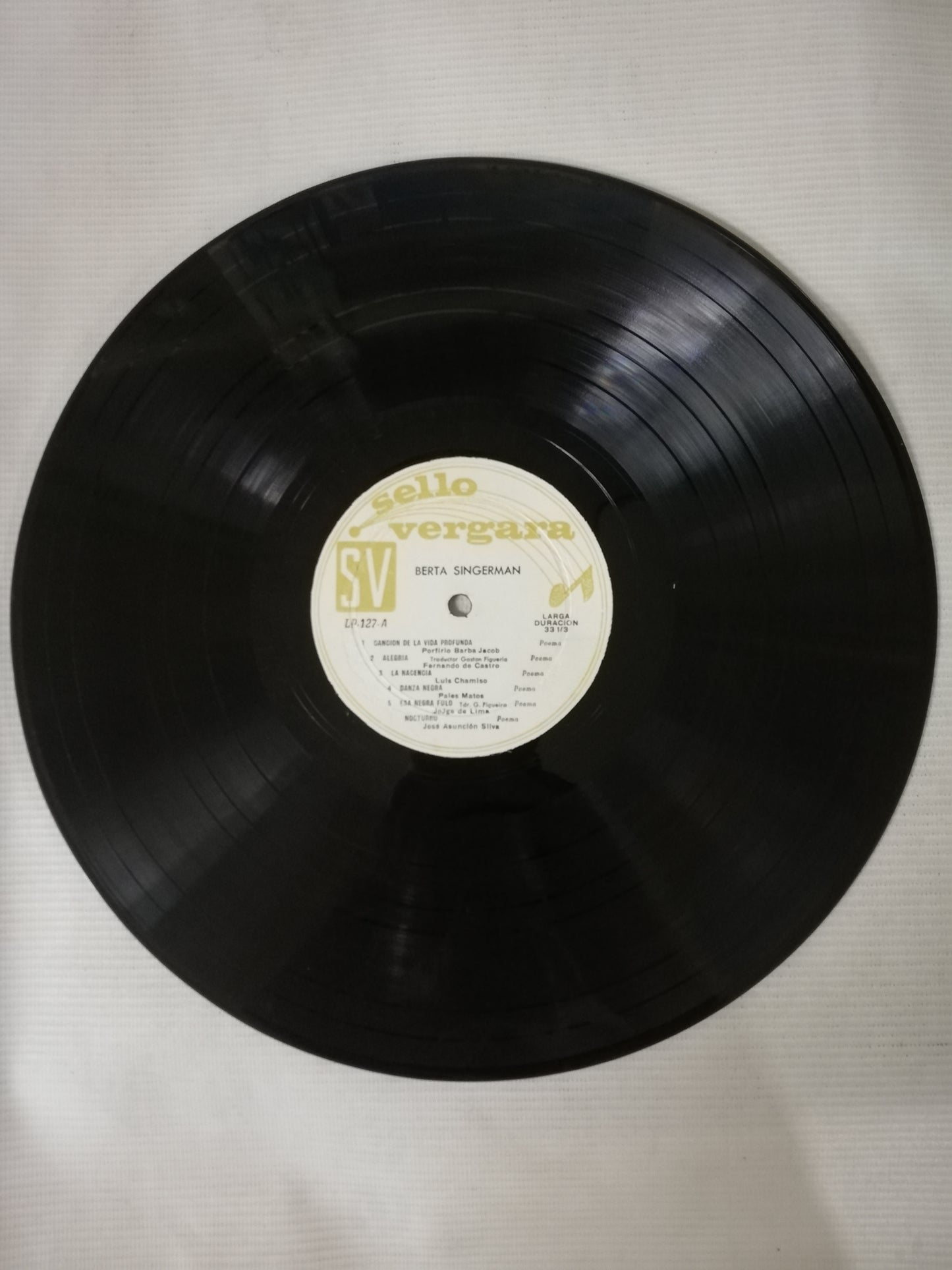 LP BERTA SINGERMAN - RECITAL - CANCIÓN DE LA VIDA PROFUNDA...