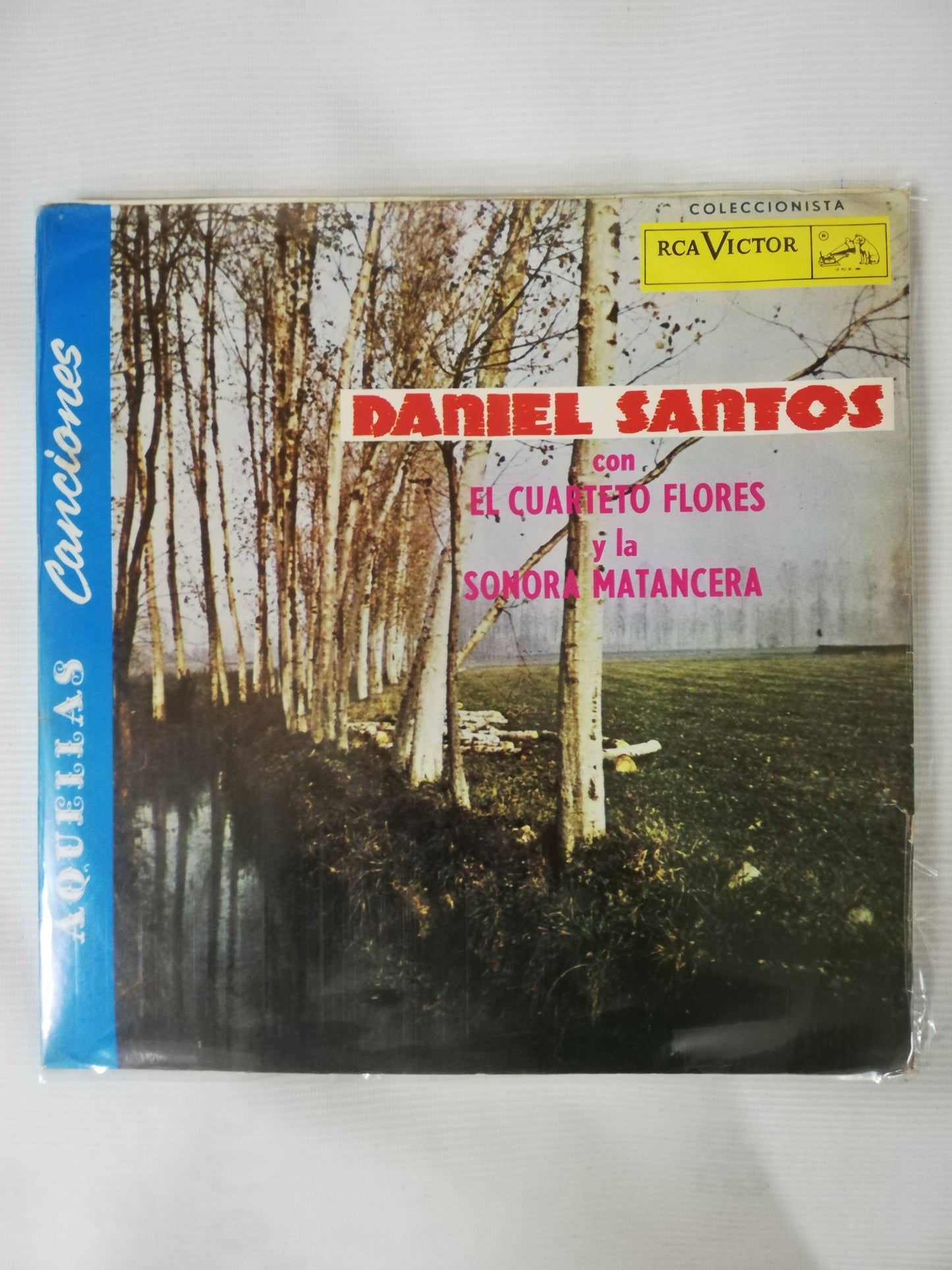 LP DANIEL SANTOS - DANIEL SANTOS CON EL CUARTETO FLORES Y LA SONORA MATANCERA