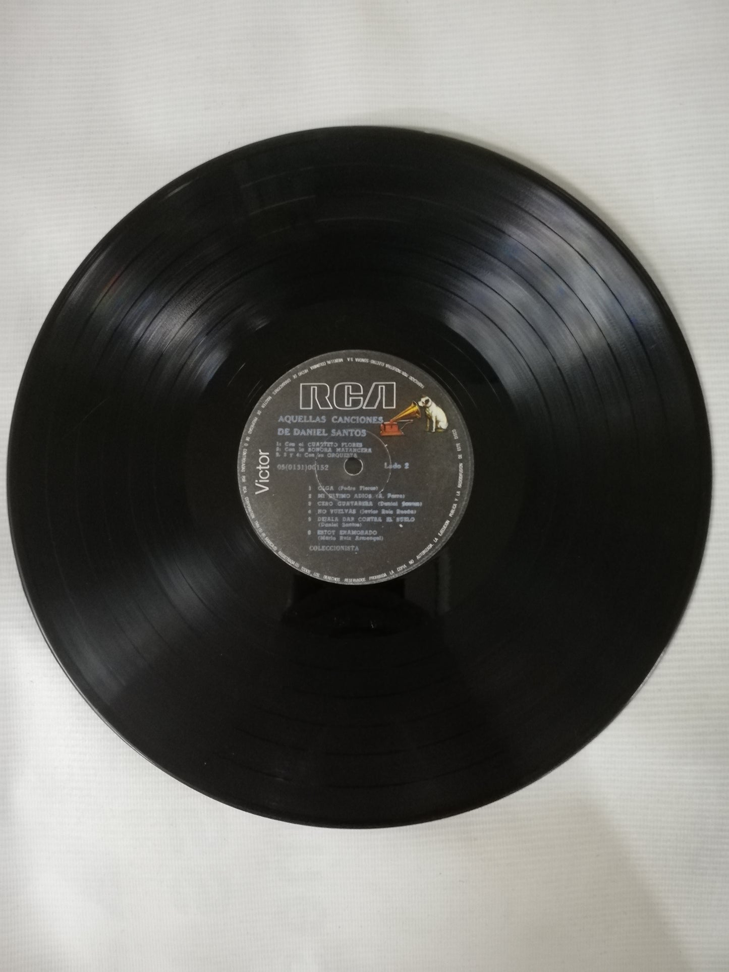 LP DANIEL SANTOS - DANIEL SANTOS CON EL CUARTETO FLORES Y LA SONORA MATANCERA