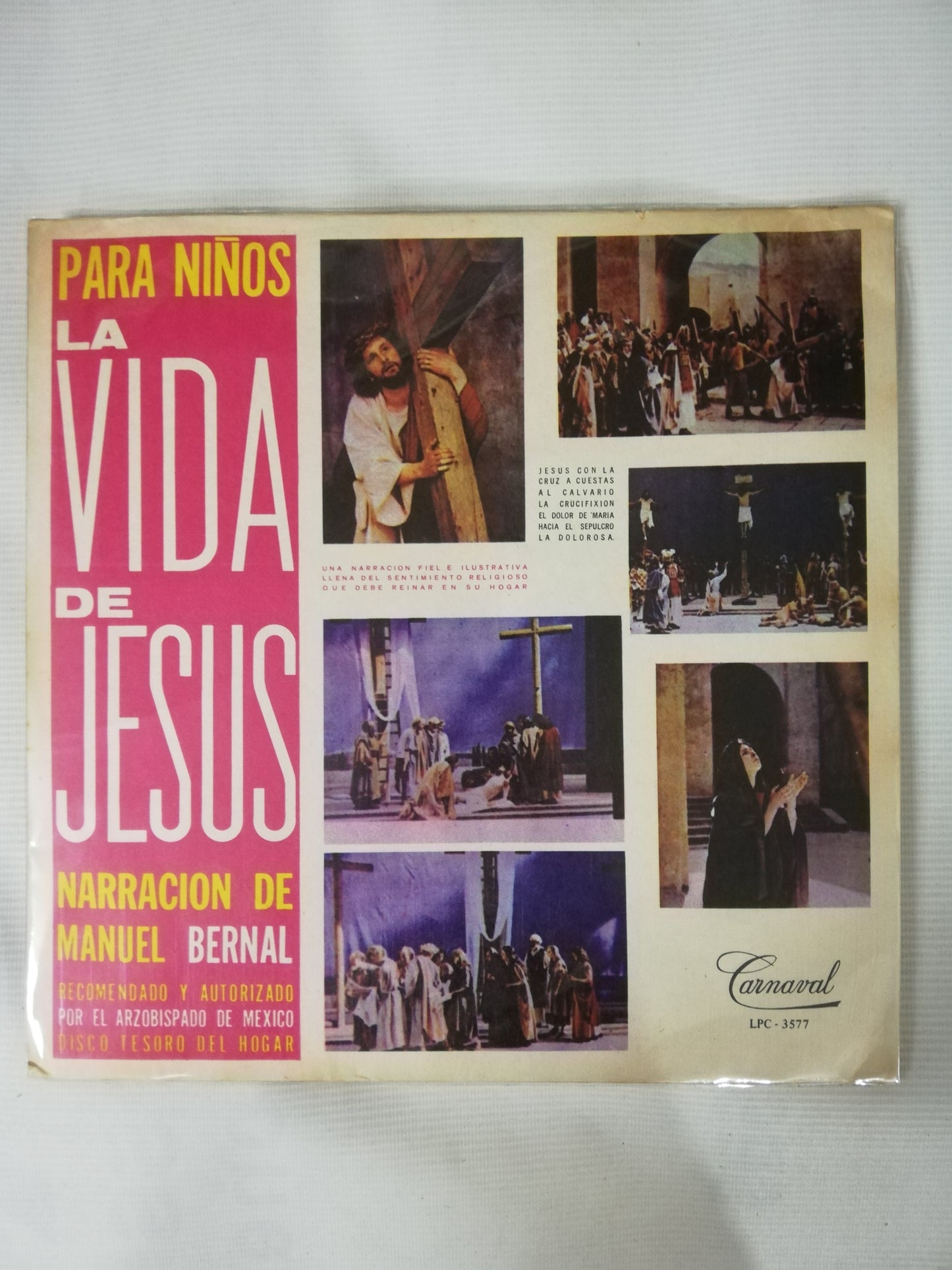 LP MANUEL BERNAL - LA VIDA DE JESUS PARA NIÑOS